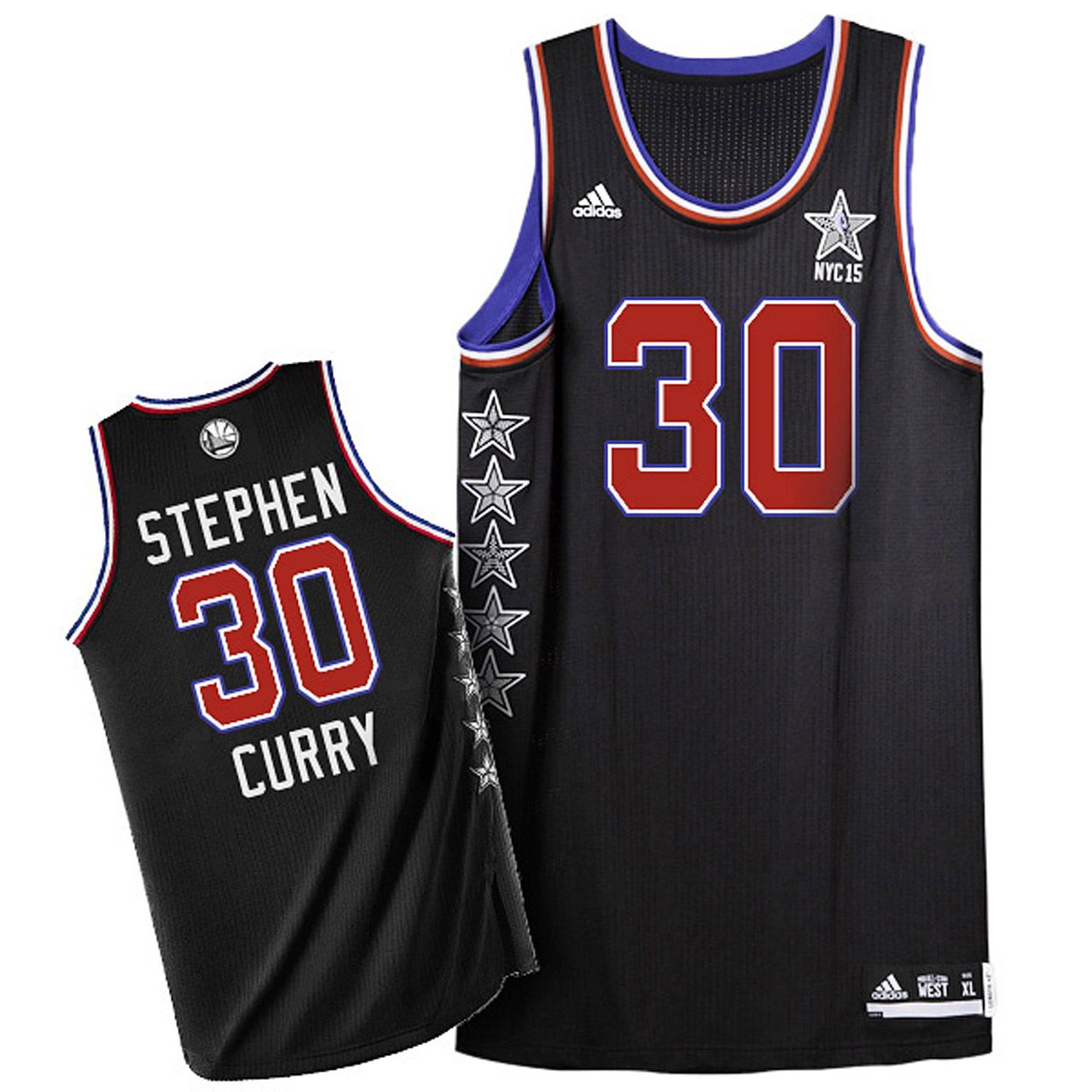 Male Stephen Curry 2015 NBA NYC All-Star Western Conference #30 Black Jersey - Friend Lounge Store - Shop for All Things Jerseys Sports - PersonalJerseys