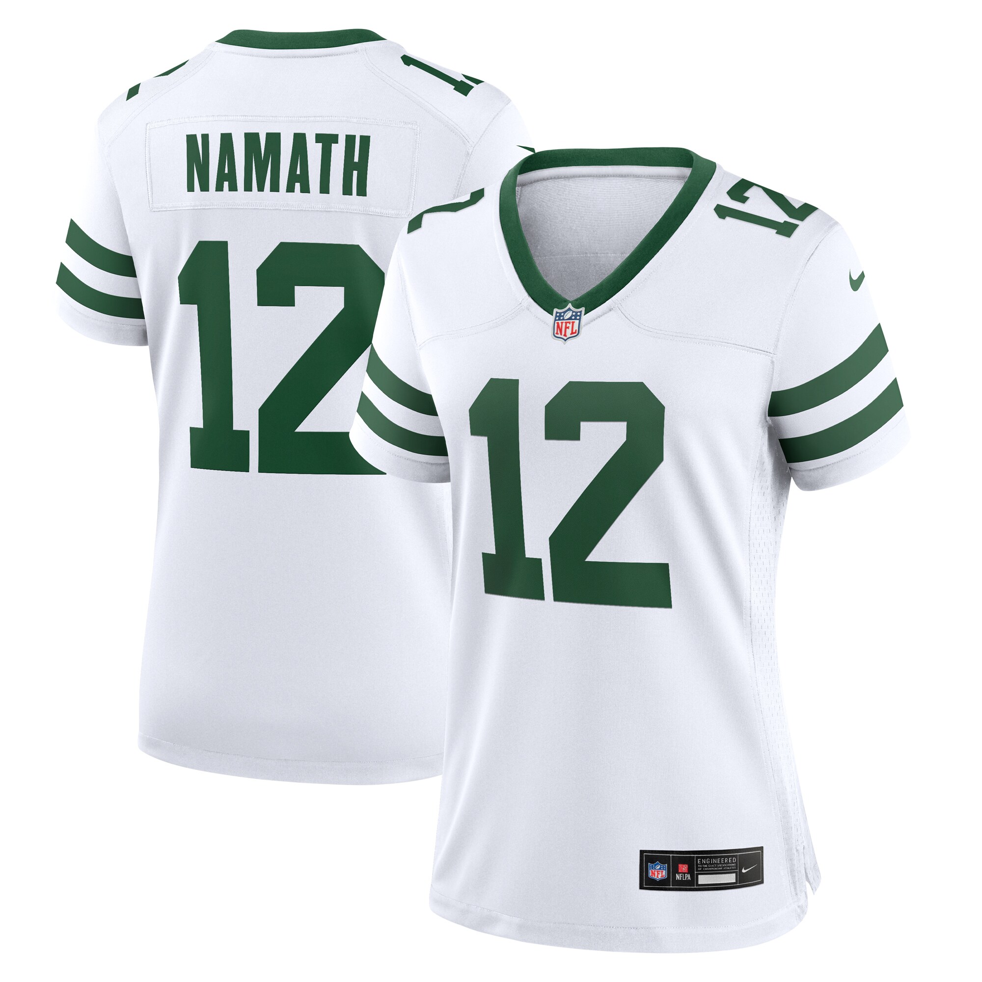 Joe Namath New York Jets Nike Women's Legacy Retired Player Game Jersey - White - PersonalJerseys