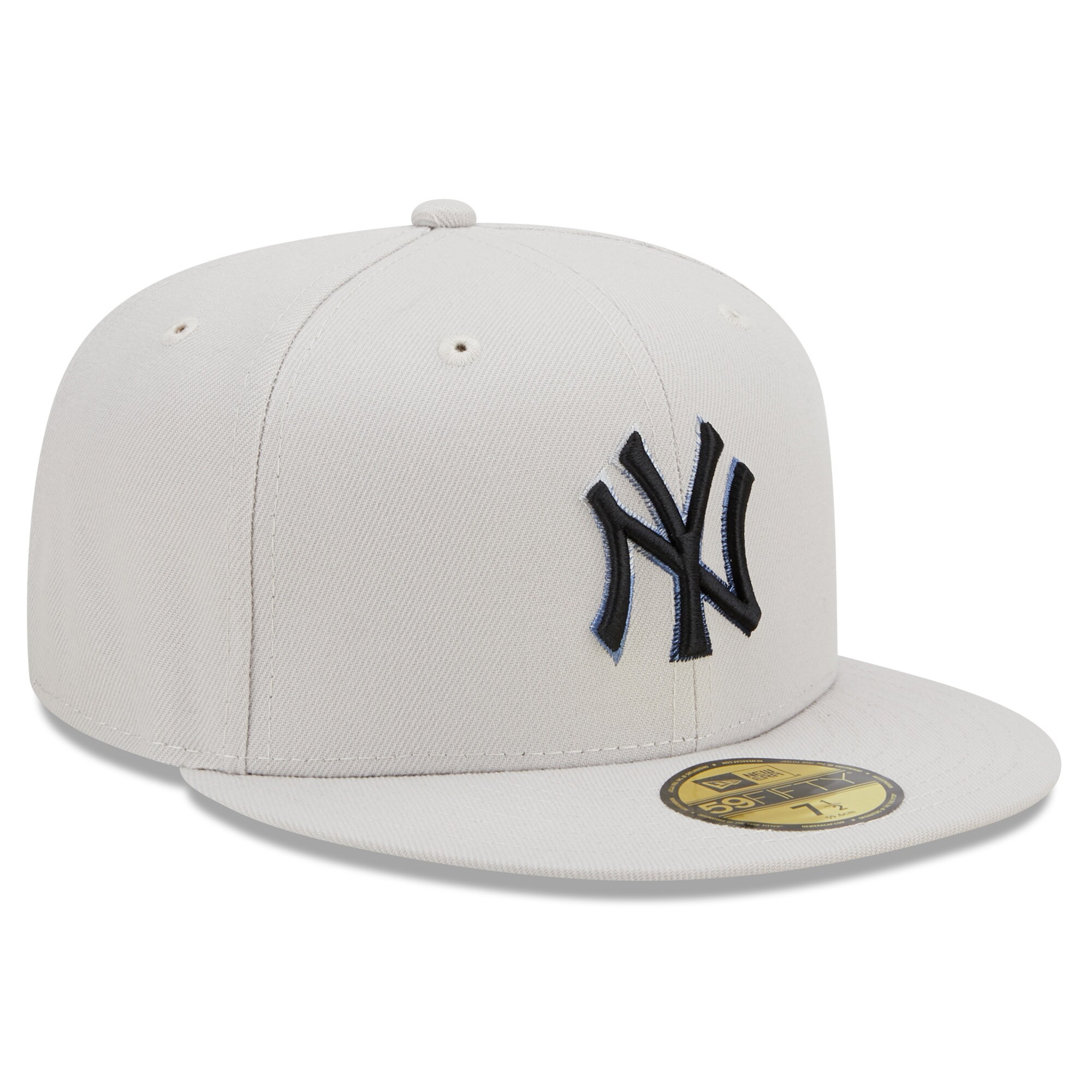 New York Yankees New Era Stone Dim Undervisor 59FIFTY Fitted Hat - Khaki - PersonalJerseys