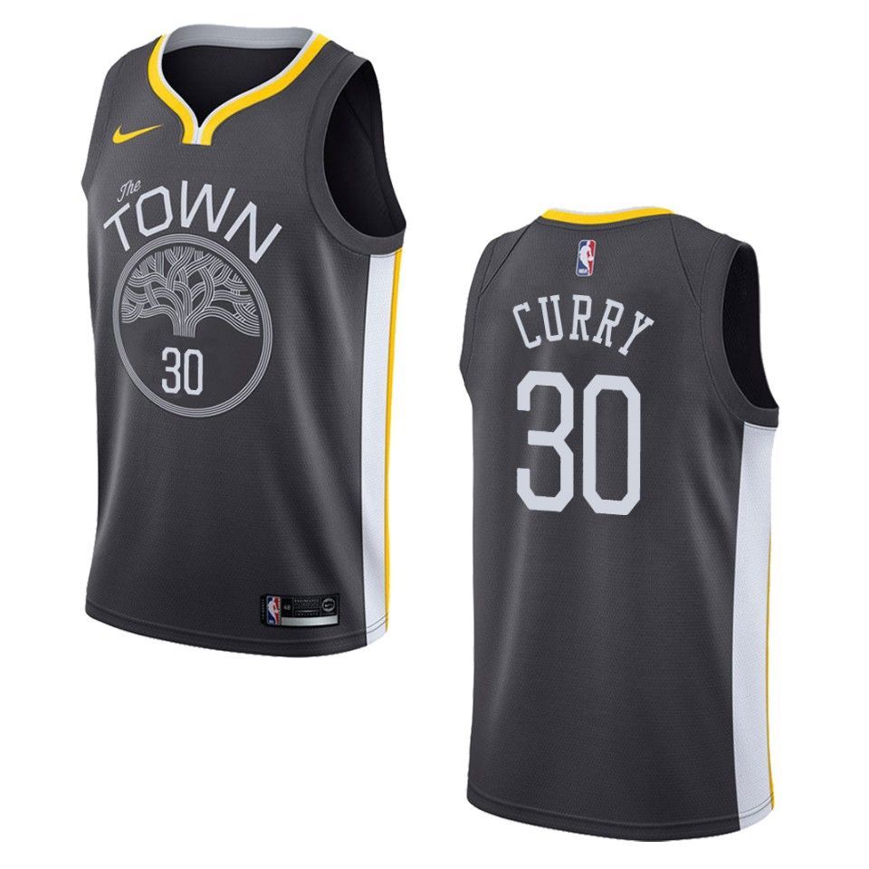Men's Golden State Warriors #30 Stephen Curry Statement Swingman Jersey - Black - Friend Lounge Store - Shop for All Things Jerseys Sports - PersonalJerseys