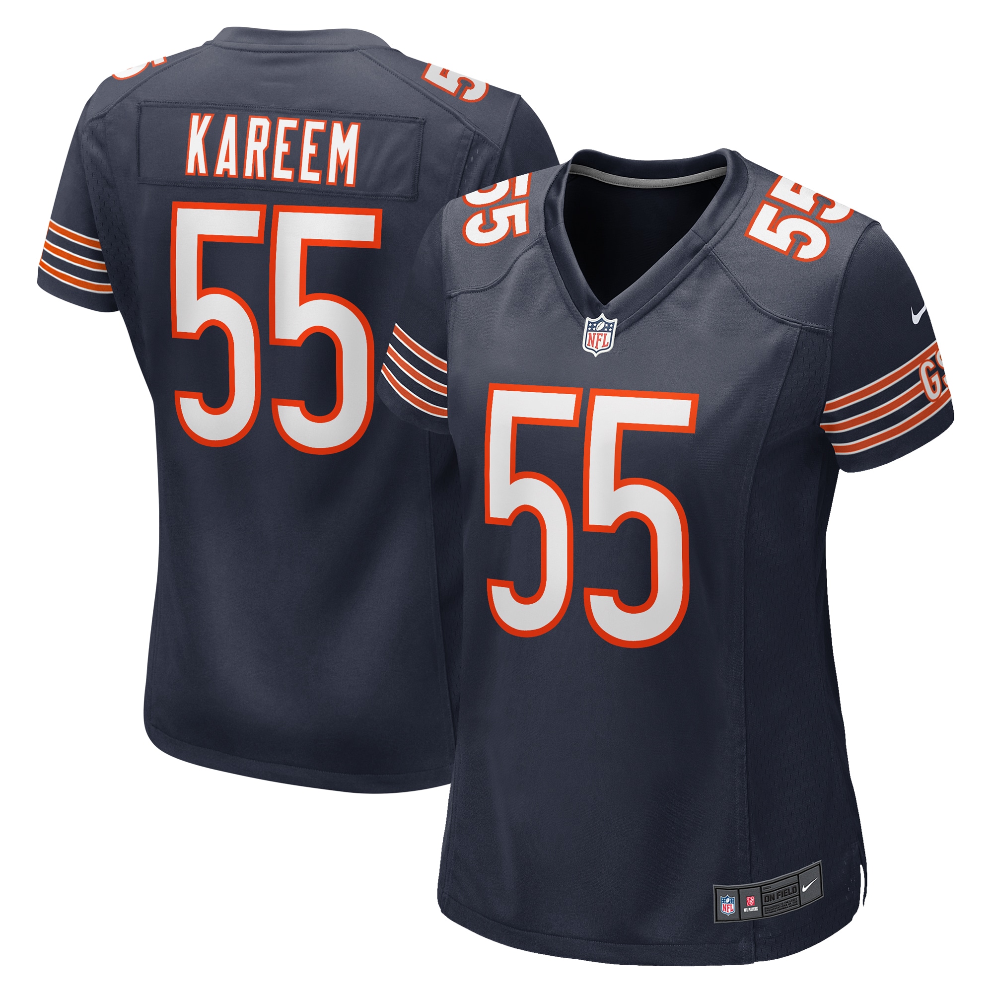Khalid Kareem Chicago Bears Nike Women's Team Game Jersey -  Navy - PersonalJerseys