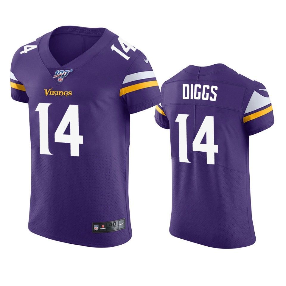 Minnesota Vikings Stefon Diggs Purple 100th Season Vapor Elite Jersey - Friend Lounge Store - Shop for All Things Jerseys Sports - PersonalJerseys