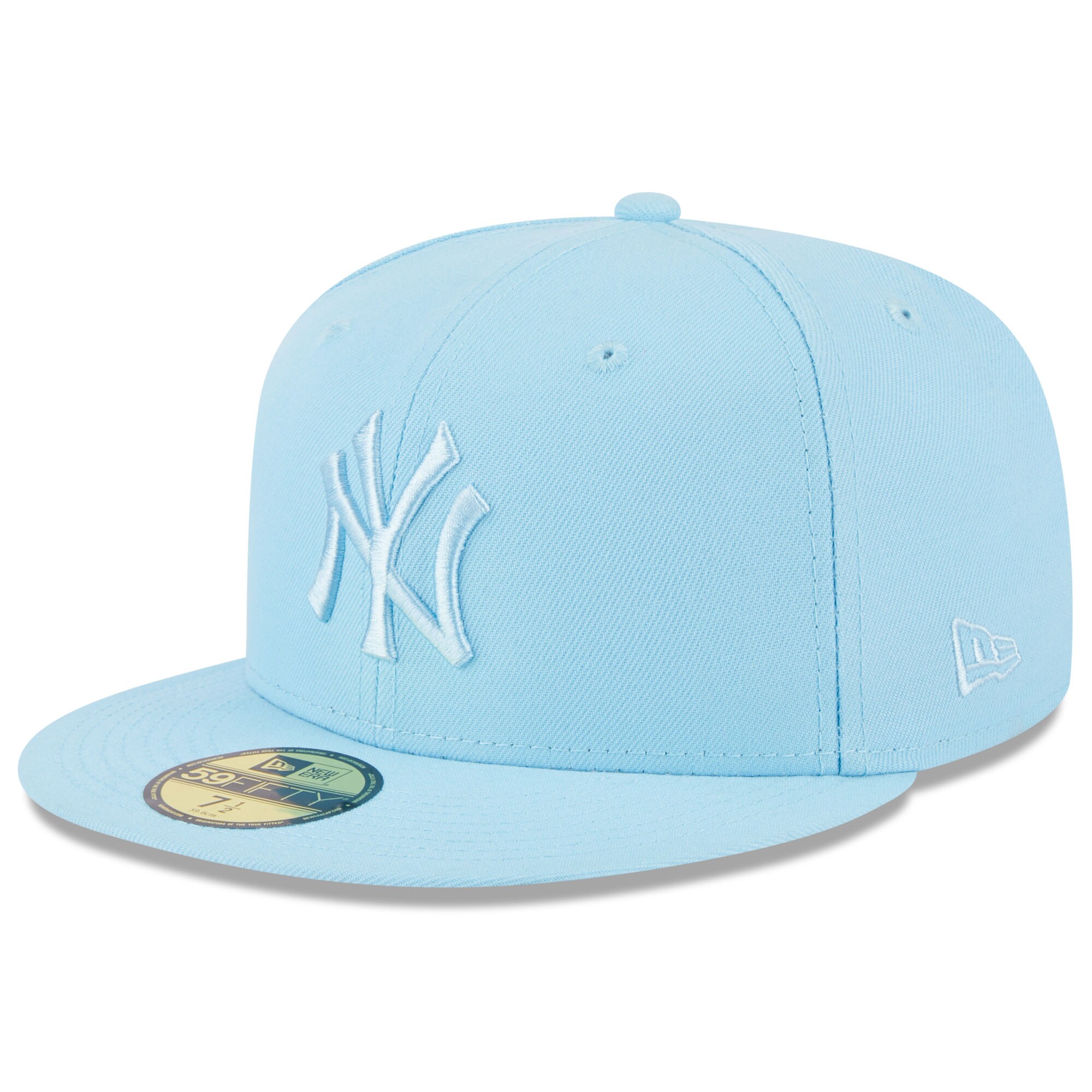 New York Yankees New Era 2023 Spring Color Basic 59FIFTY Fitted Hat - Light Blue - PersonalJerseys