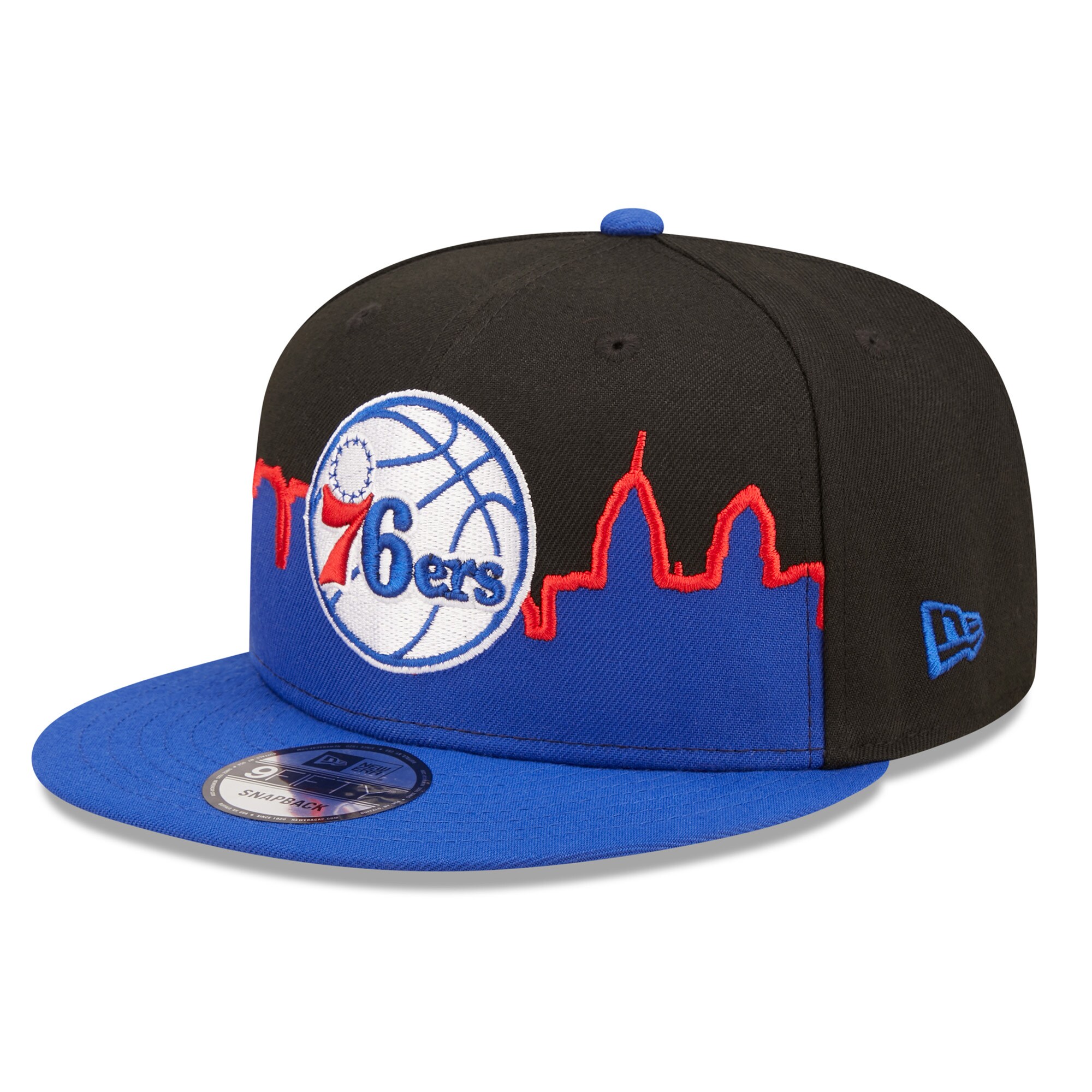Philadelphia 76ers New Era 2022 Tip-Off 9FIFTY Snapback Hat - Royal/Black - PersonalJerseys