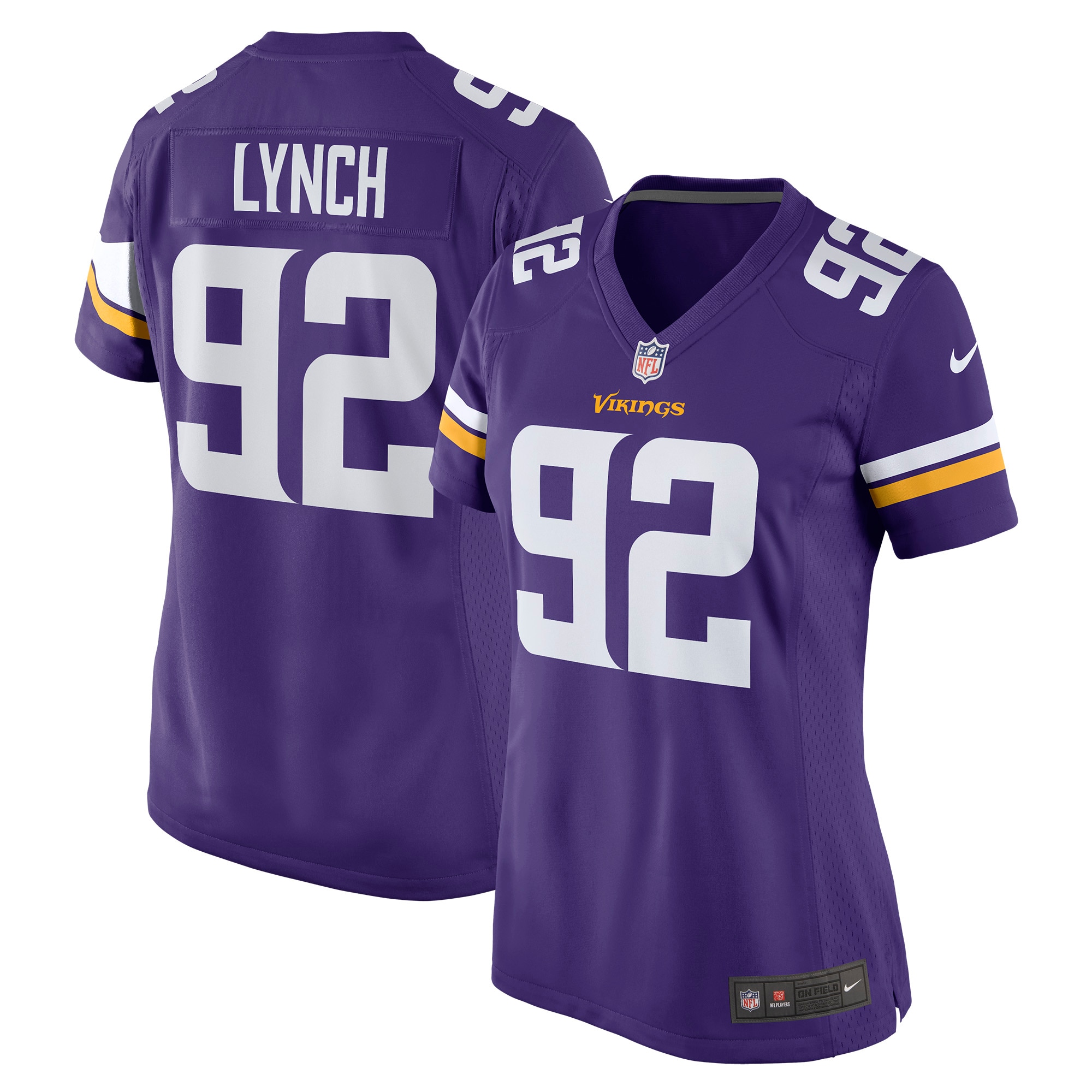 James Lynch Minnesota Vikings Nike Women's Game Player Jersey - Purple - PersonalJerseys