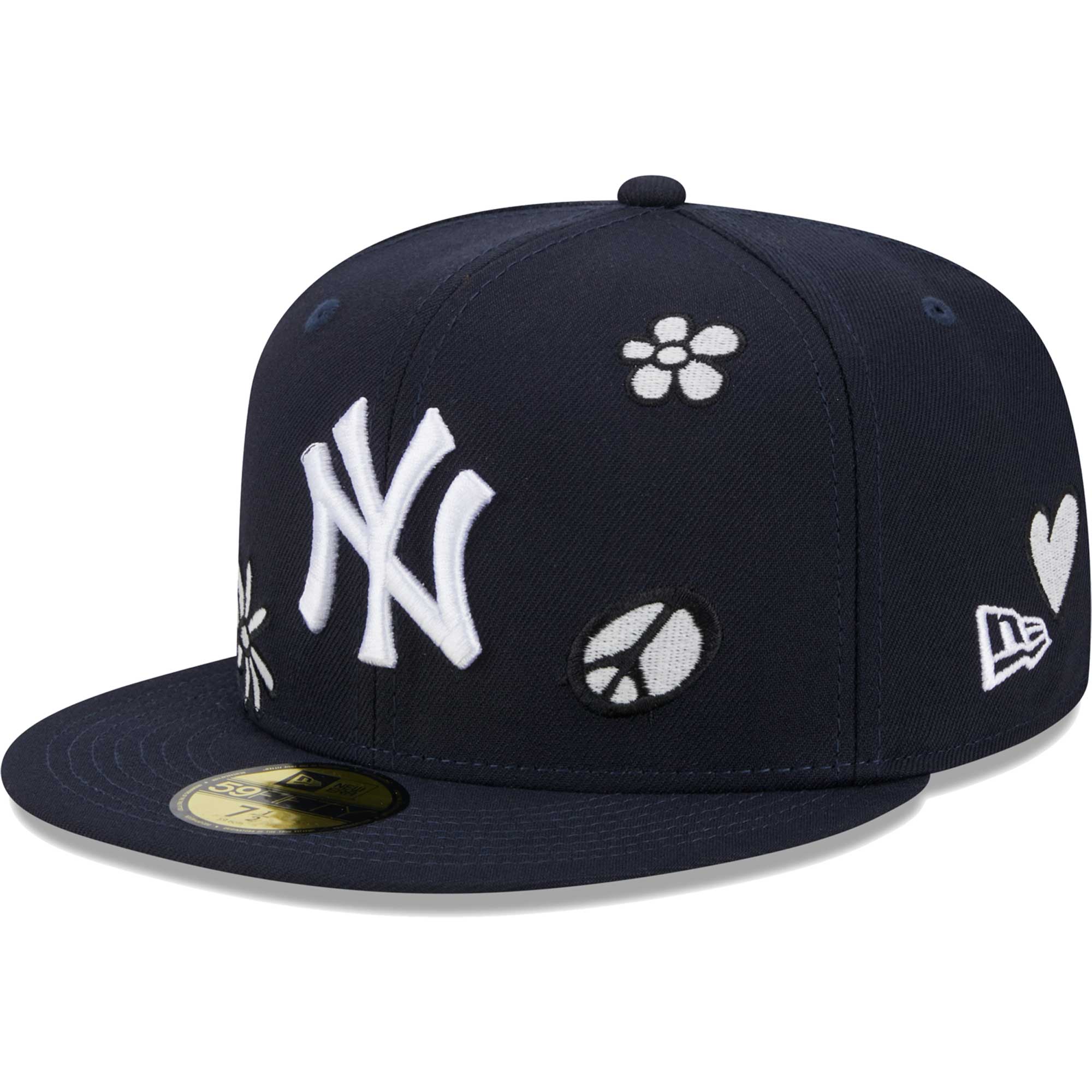 New York Yankees New Era Sunlight Pop 59FIFTY Fitted Hat - Navy - PersonalJerseys
