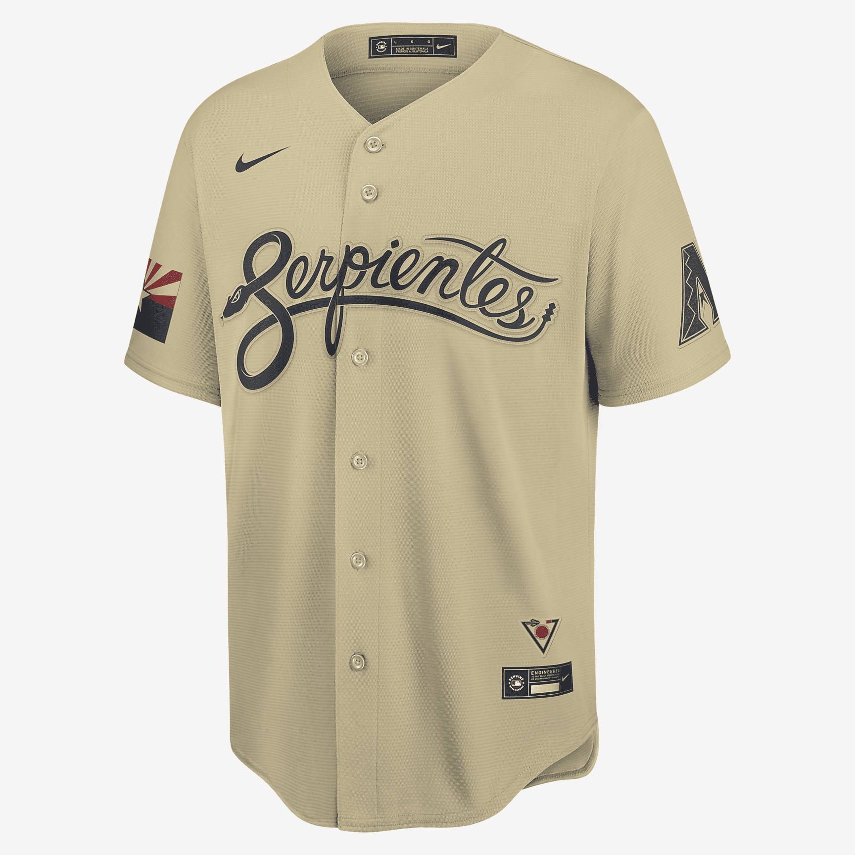 MLB Arizona Diamondbacks City Connect Men's Replica Baseball Jersey - Gold - PersonalJerseys