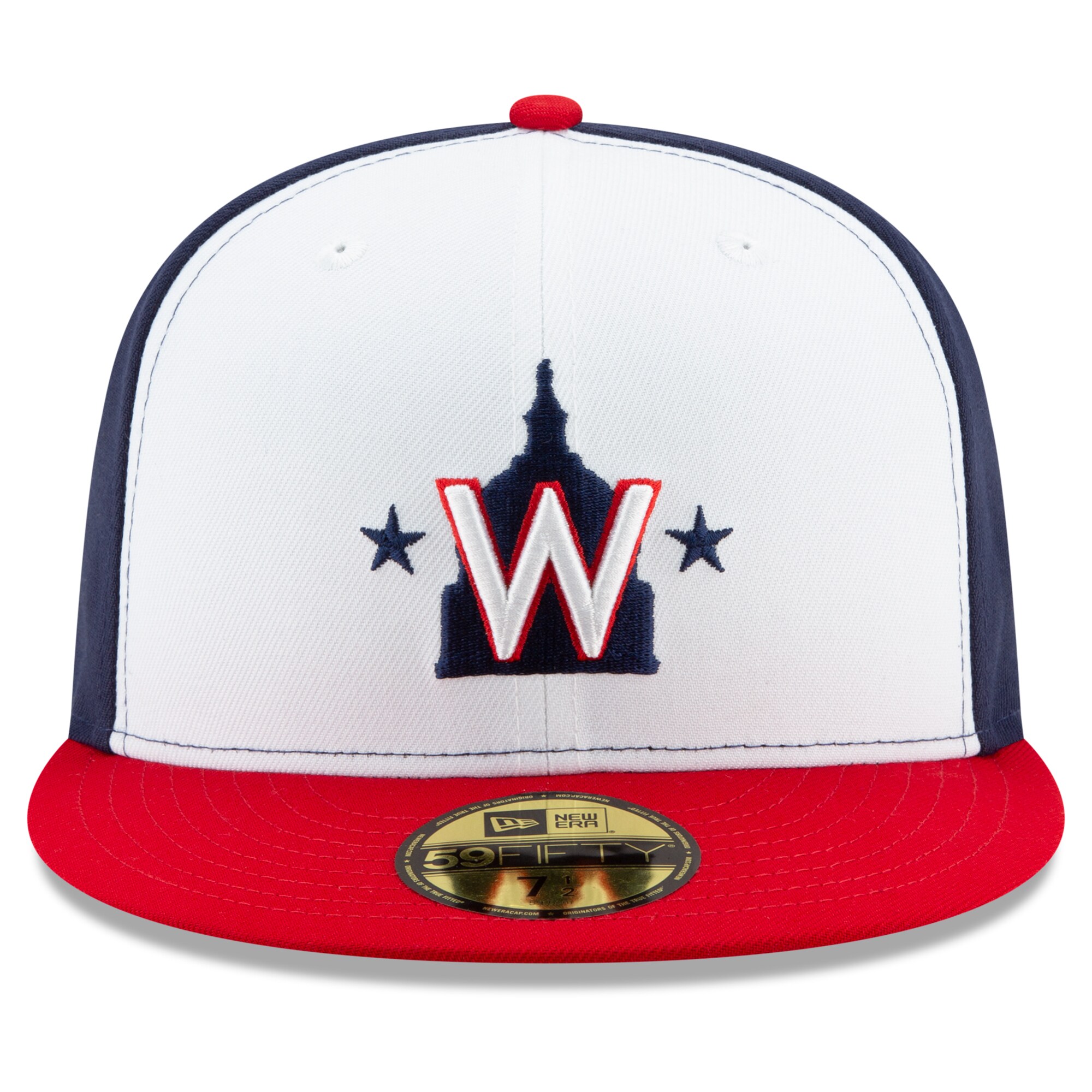 Washington Nationals New Era Alternate 2 2020 Authentic Collection On-Field 59FIFTY Fitted Hat - White - PersonalJerseys