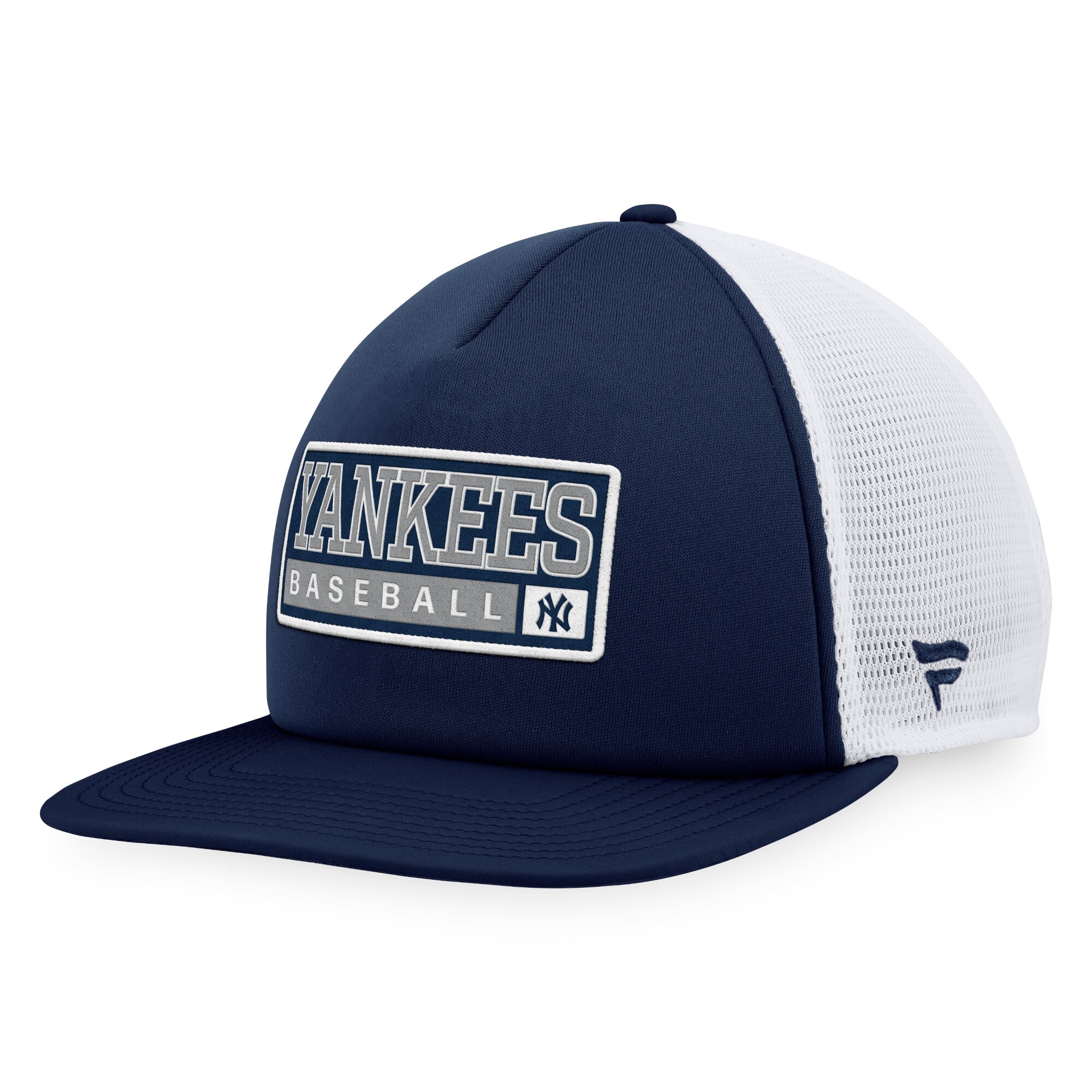 New York Yankees Majestic Foam Trucker Snapback Hat - Navy/White - PersonalJerseys