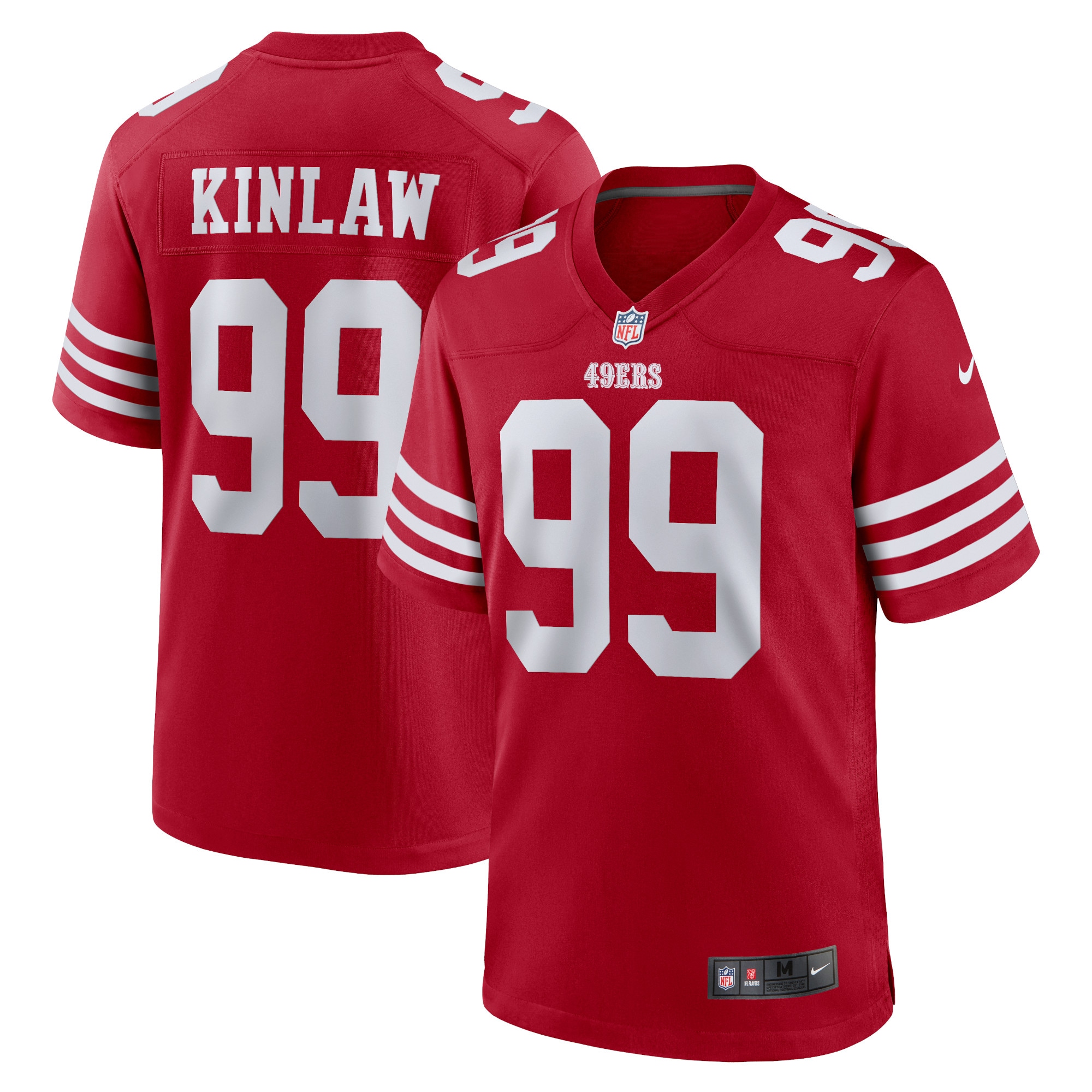 San Francisco 49ers Javon Kinlaw Scarlet Team Player Game Jersey for Youth Women Men - Friend Lounge Store - Shop for All Things Jerseys Sports - PersonalJerseys
