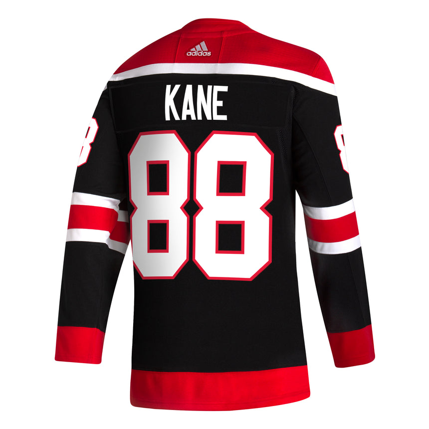 Men's Chicago Blackhawks Patrick Kane adidas Black Reverse Retro Premium Twill Authentic Team Jersey - Sports Wear Jersey - PersonalJerseys