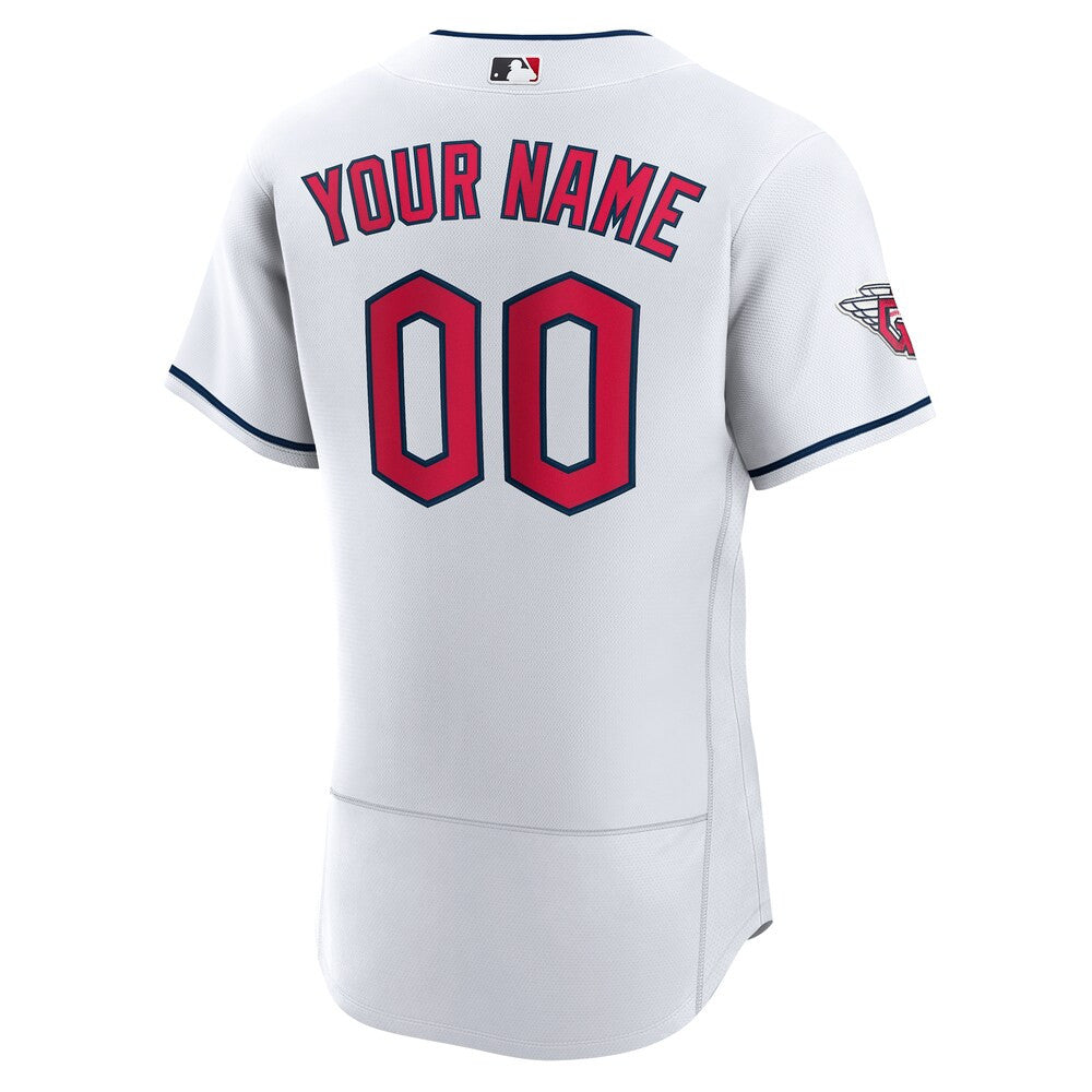 MLB Men's Cleveland Guardians White Official Authentic Custom Jersey - Friend Lounge Store - Shop for All Things Jerseys Sports - PersonalJerseys
