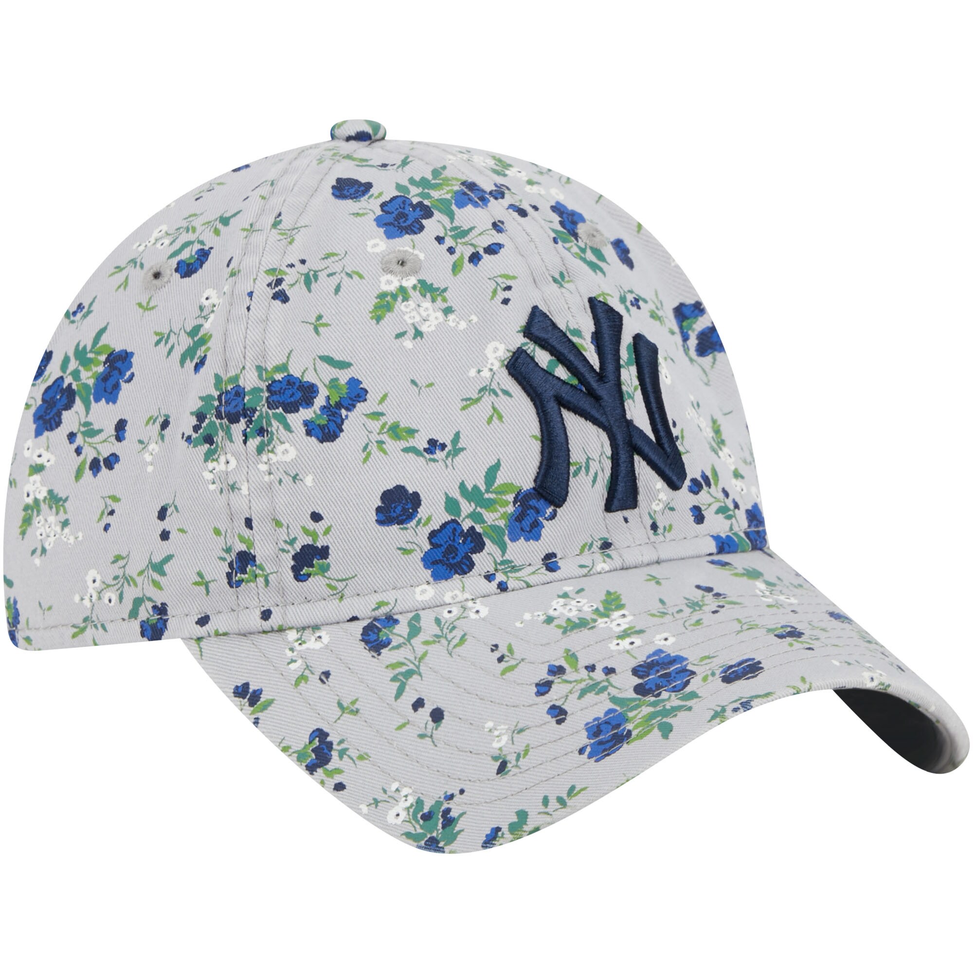 New York Yankees New Era Women's Bouquet 9TWENTY Adjustable Hat - Gray - PersonalJerseys