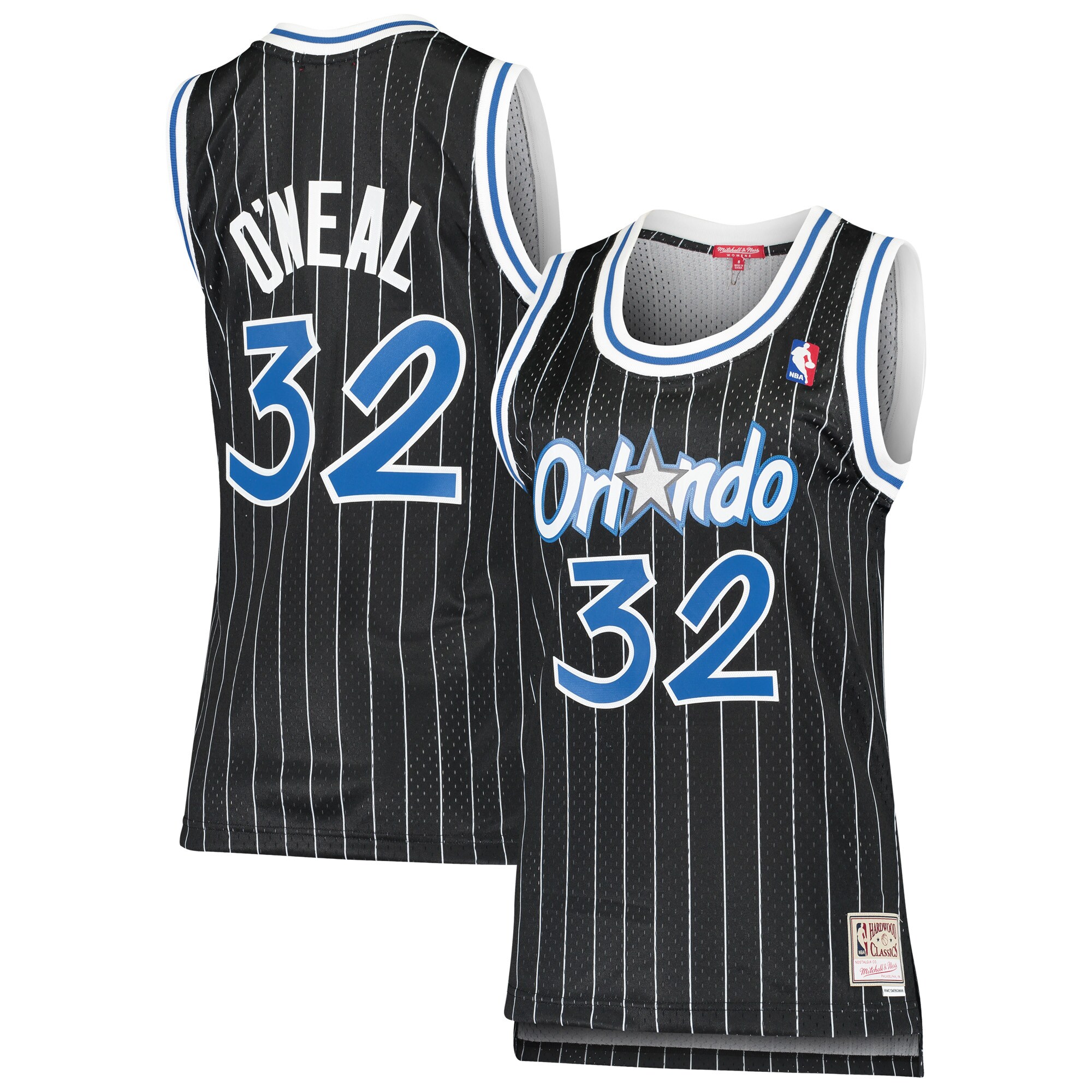 Shaquille O'Neal Orlando Magic Mitchell & Ness Women's 1995-96 Hardwood Classics Swingman Jersey - Black - PersonalJerseys