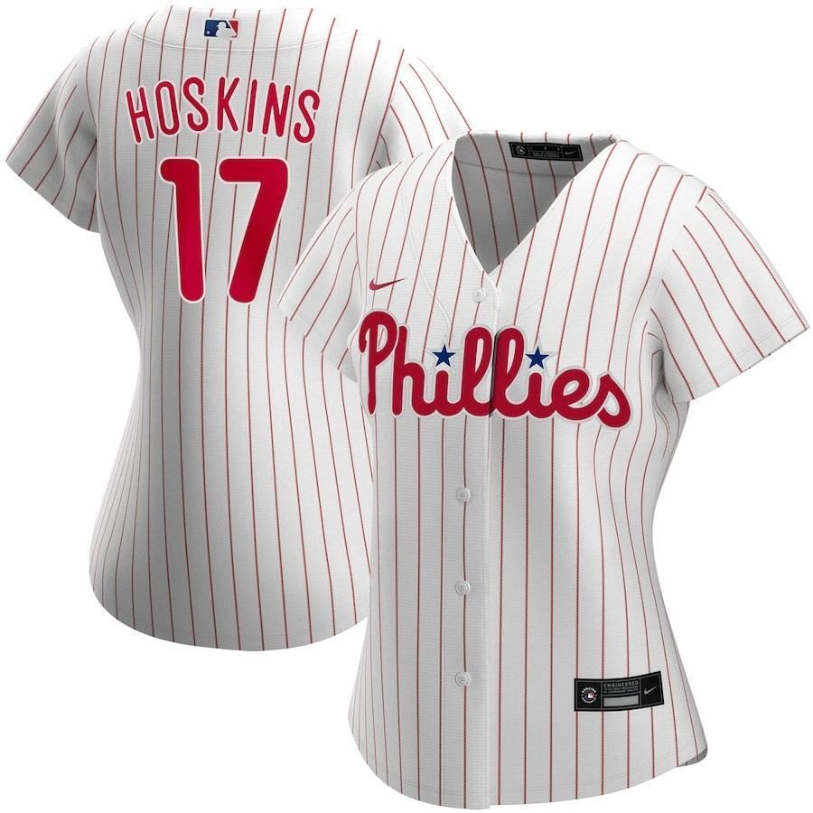 Rhys Hoskins Philadelphia Phillies Women's Home 2020 Player Jersey – White - Friend Lounge Store - Shop for All Things Jerseys Sports - PersonalJerseys