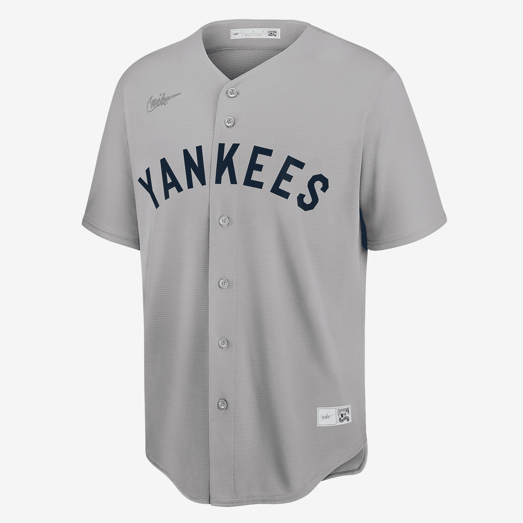 MLB New York Yankees (Mickey Mantle) Men's Cooperstown Baseball Jersey - Base Grey - PersonalJerseys