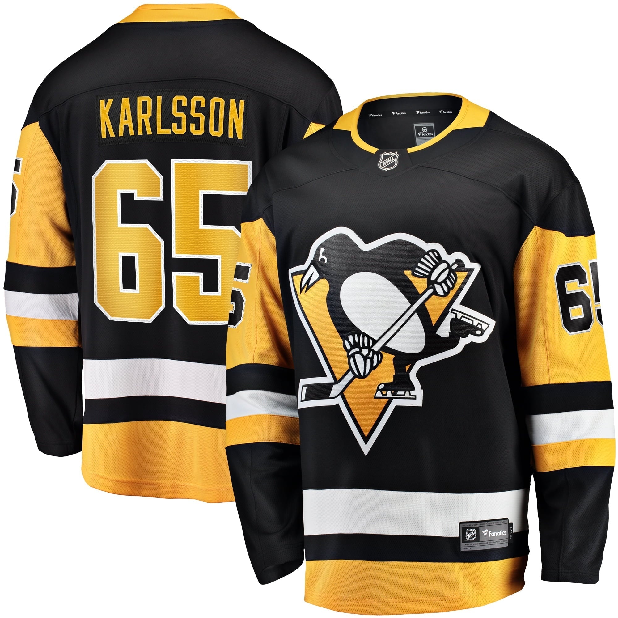 Men's Fanatics Branded Erik Karlsson Black Pittsburgh Penguins Home Breakaway Jersey - PersonalJerseys