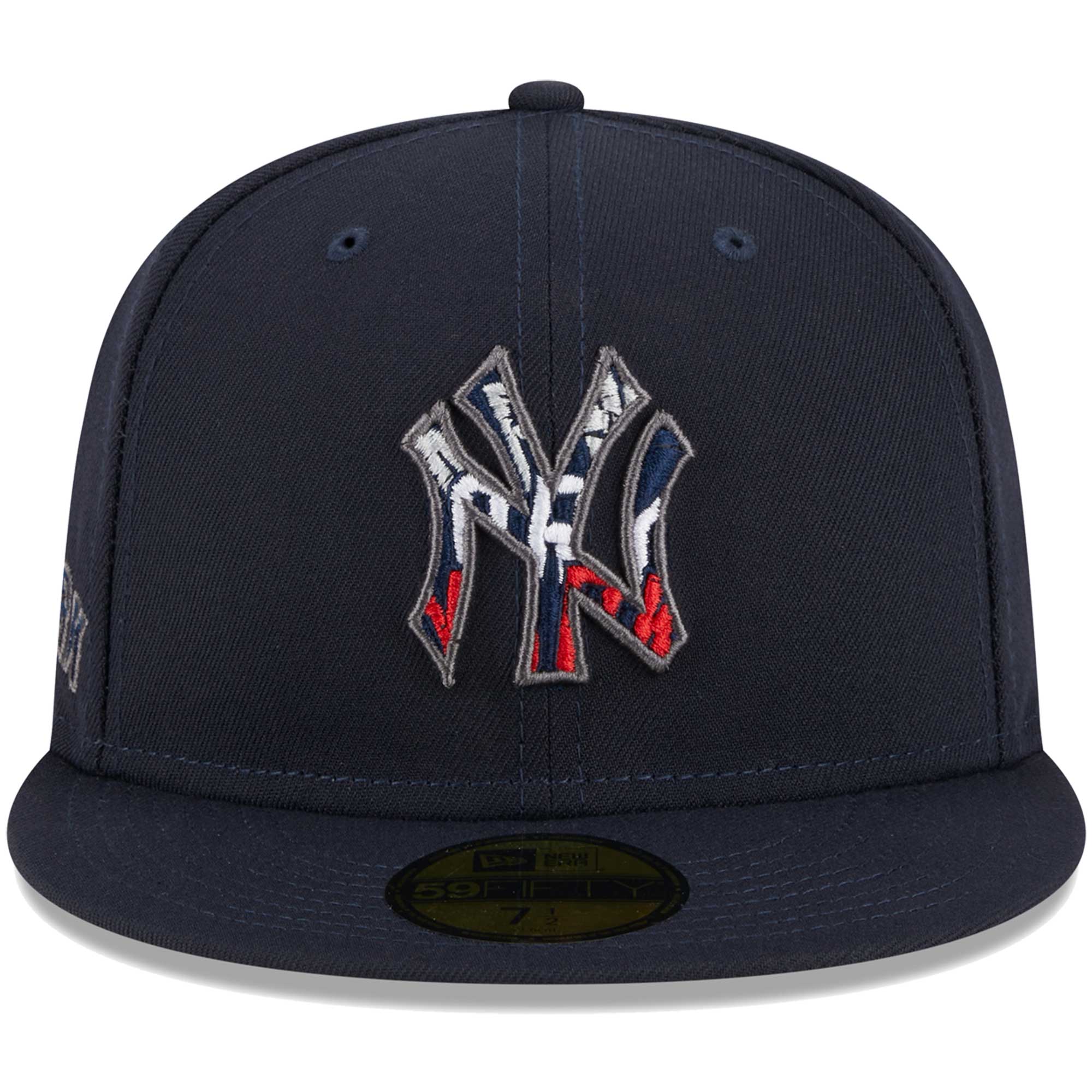 New York Yankees New Era Script Fill 59FIFTY Fitted Hat - Navy - PersonalJerseys