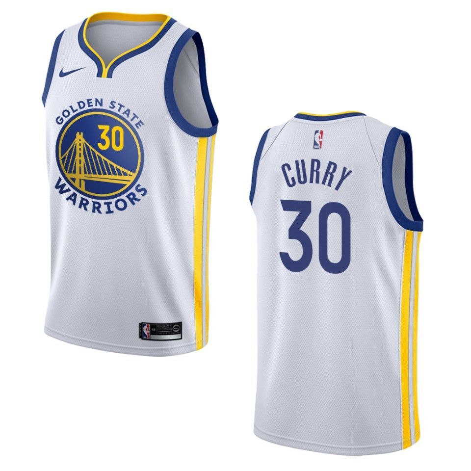 Men's 2019-20 Golden State Warriors #30 Stephen Curry Association Swingman Jersey - White - Friend Lounge Store - Shop for All Things Jerseys Sports - PersonalJerseys