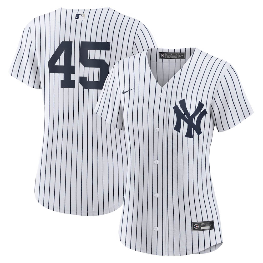 Women's New York Yankees Gerrit Cole Cool Base Replica Home Jersey - White - PersonalJerseys