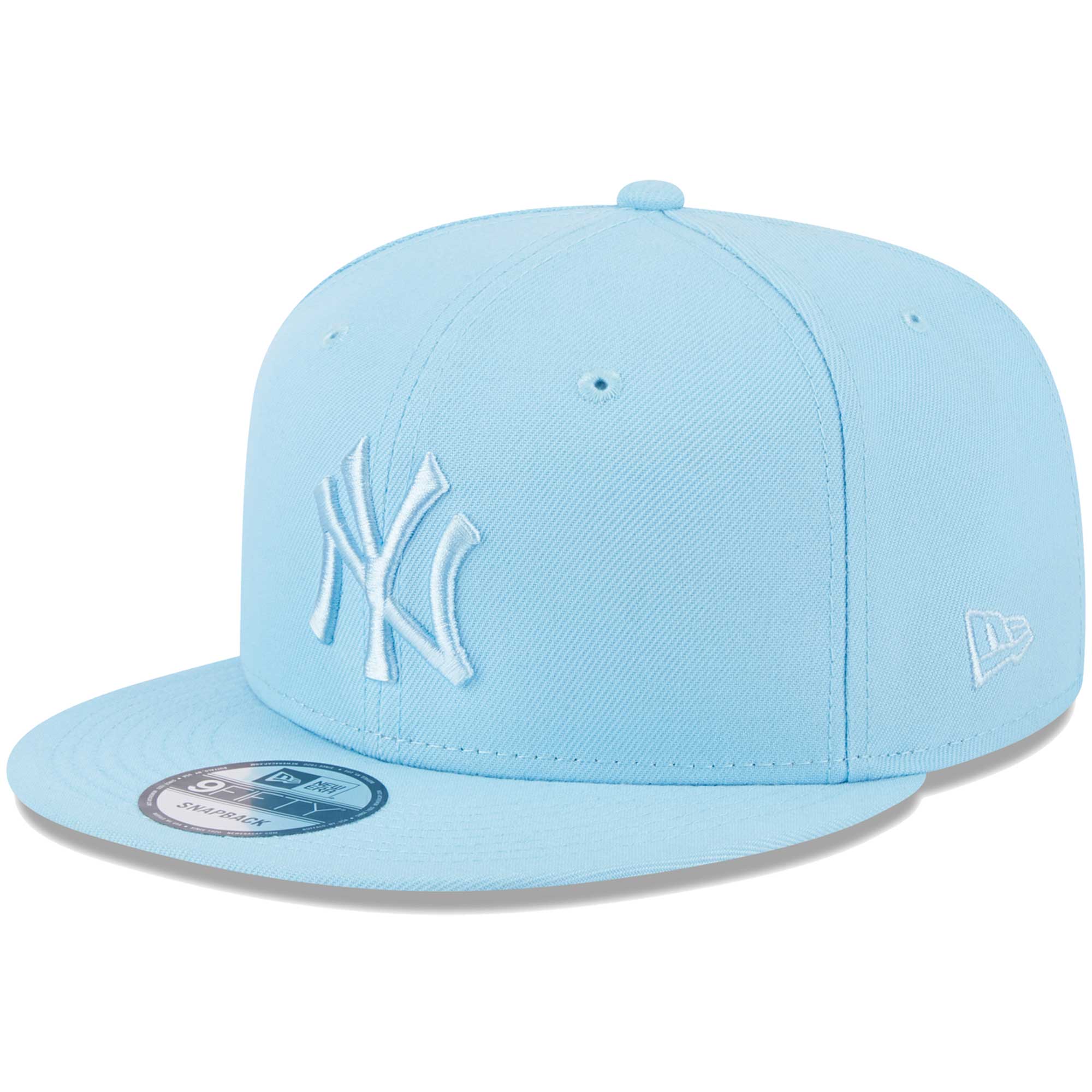 New York Yankees New Era Spring Color Basic 9FIFTY Snapback Hat - Light Blue - PersonalJerseys