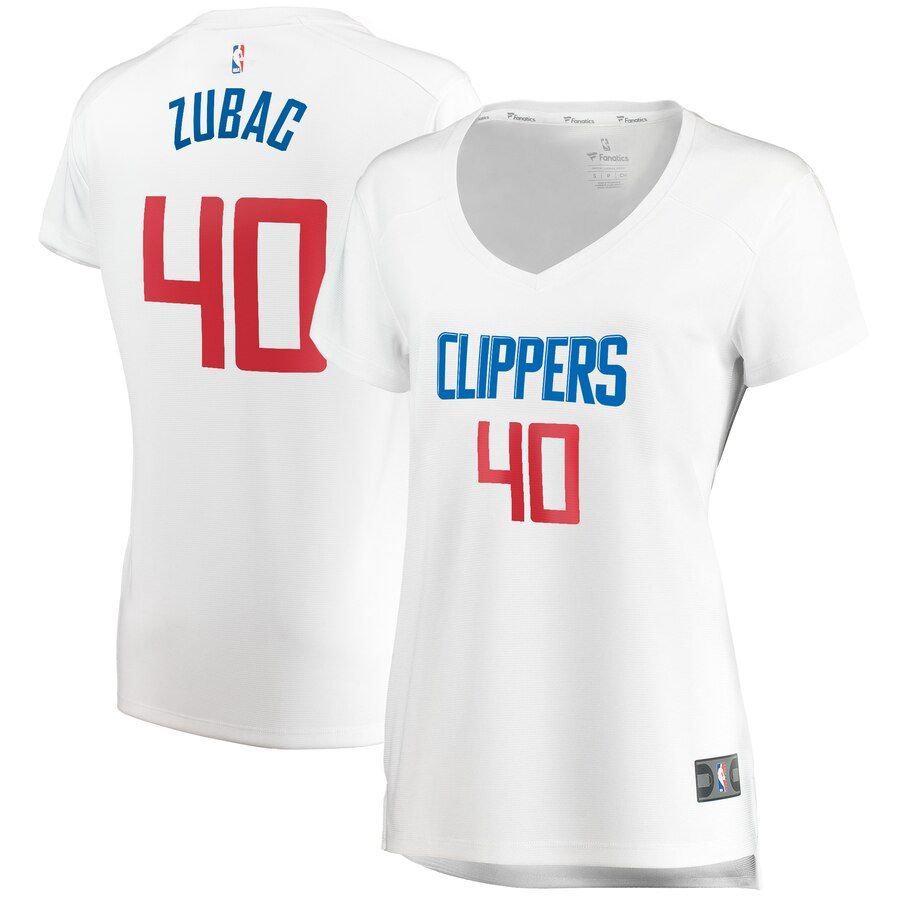 Ivica Zubac LA Clippers Branded Women's Fast Break Player Jersey - Association Edition - White - Friend Lounge Store - Shop for All Things Jerseys Sports - PersonalJerseys