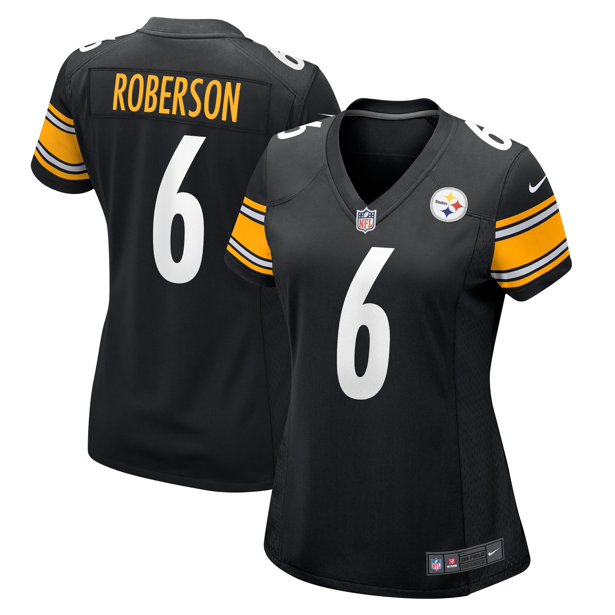 Jaquarii Roberson Pittsburgh Steelers Nike Women's Game Player Jersey - Black - PersonalJerseys