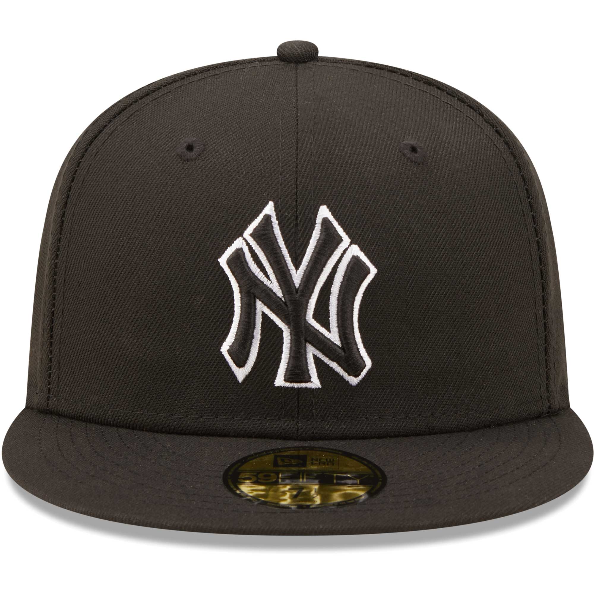 New York Yankees New Era  Black on Black Dub 59FIFTY Fitted Hat - PersonalJerseys