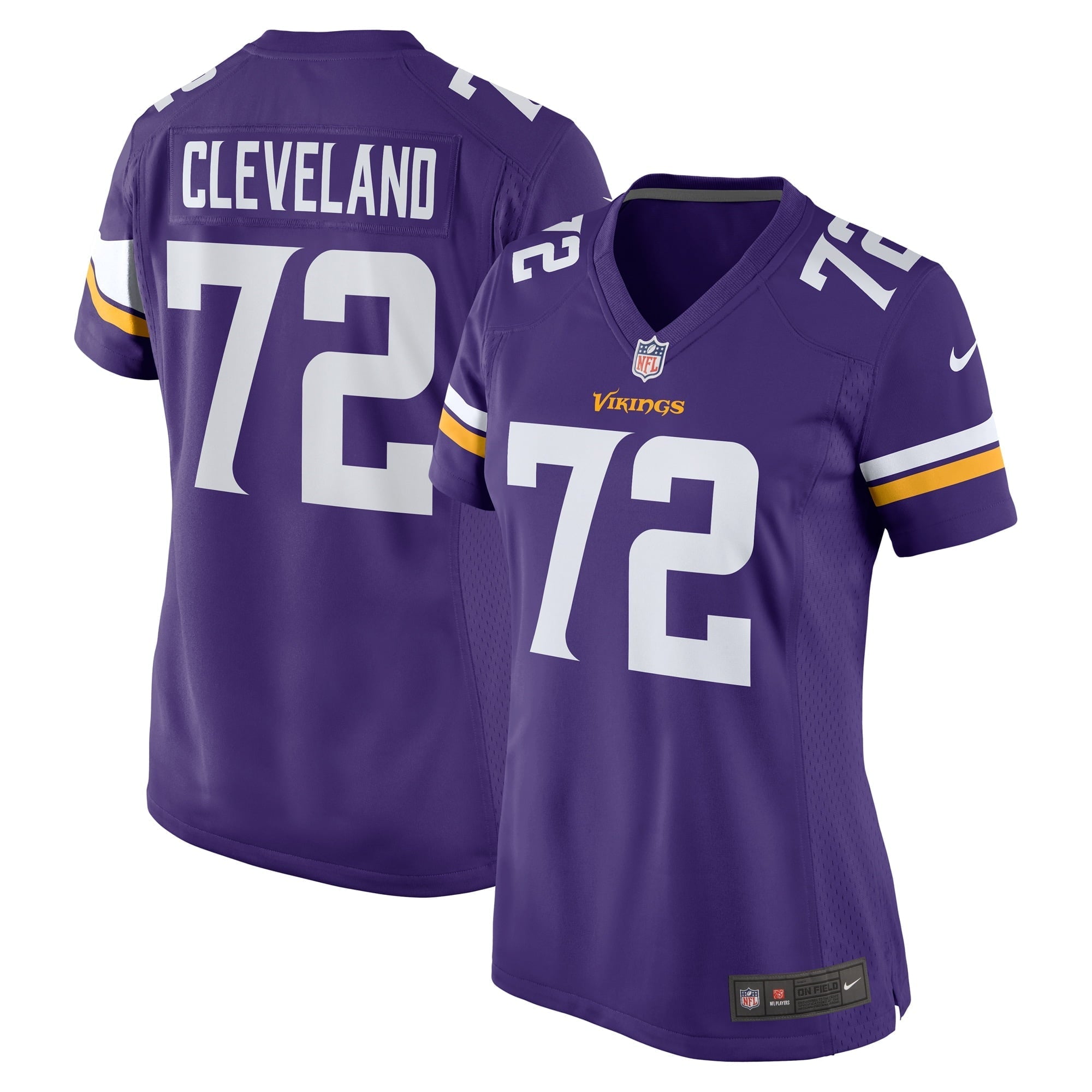 Women's Nike Ezra Cleveland Purple Minnesota Vikings Game Jersey - PersonalJerseys