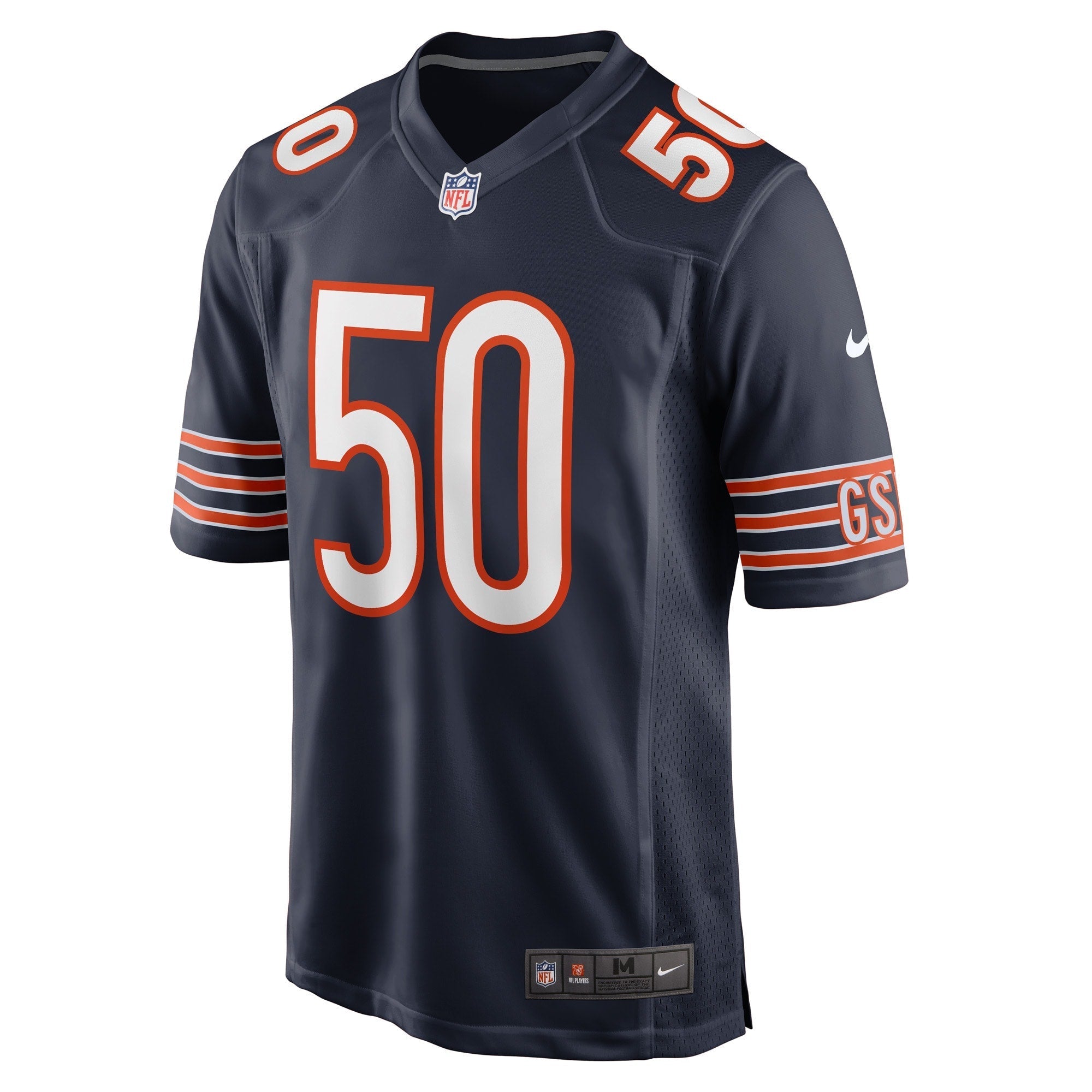 Men's Nike Sterling Weatherford Navy Chicago Bears Game Player Jersey - PersonalJerseys