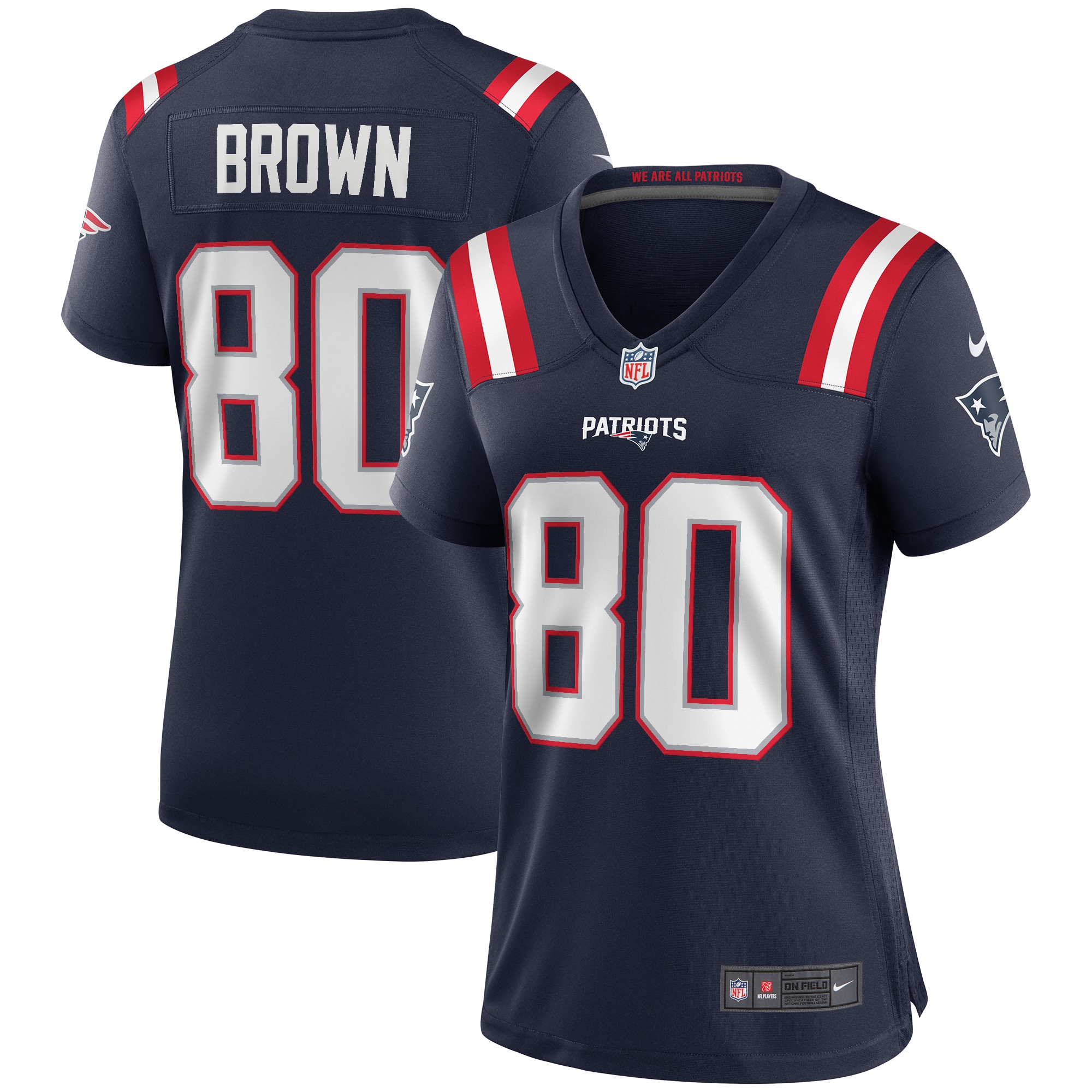 New England Patriots Troy Brown Navy Game Retired Player Jersey for Youth Women Men - Friend Lounge Store - Shop for All Things Jerseys Sports - PersonalJerseys