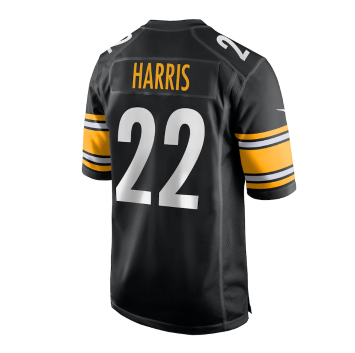 Youth Pittsburgh Steelers Najee Harris Black Game Jersey - PersonalJerseys