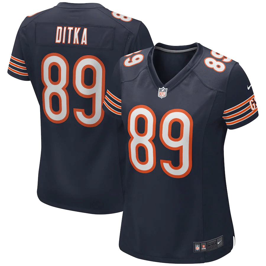 Mike Ditka Chicago Bears Women's Navy Game Retired Player Jersey - Friend Lounge Store - Shop for All Things Jerseys Sports - PersonalJerseys