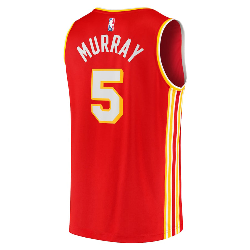 Men's Atlanta Hawks Dejounte Murray Icon Edition Jersey - Red - PersonalJerseys