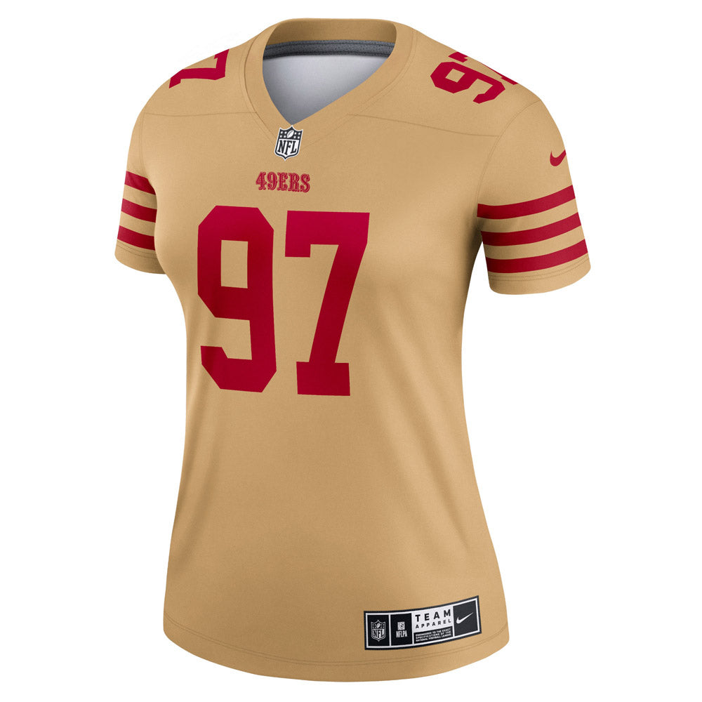 Women's San Francisco 49ers Nick Bosa Team Inverted Legend Jersey Gold - Sports Wear Jersey - PersonalJerseys