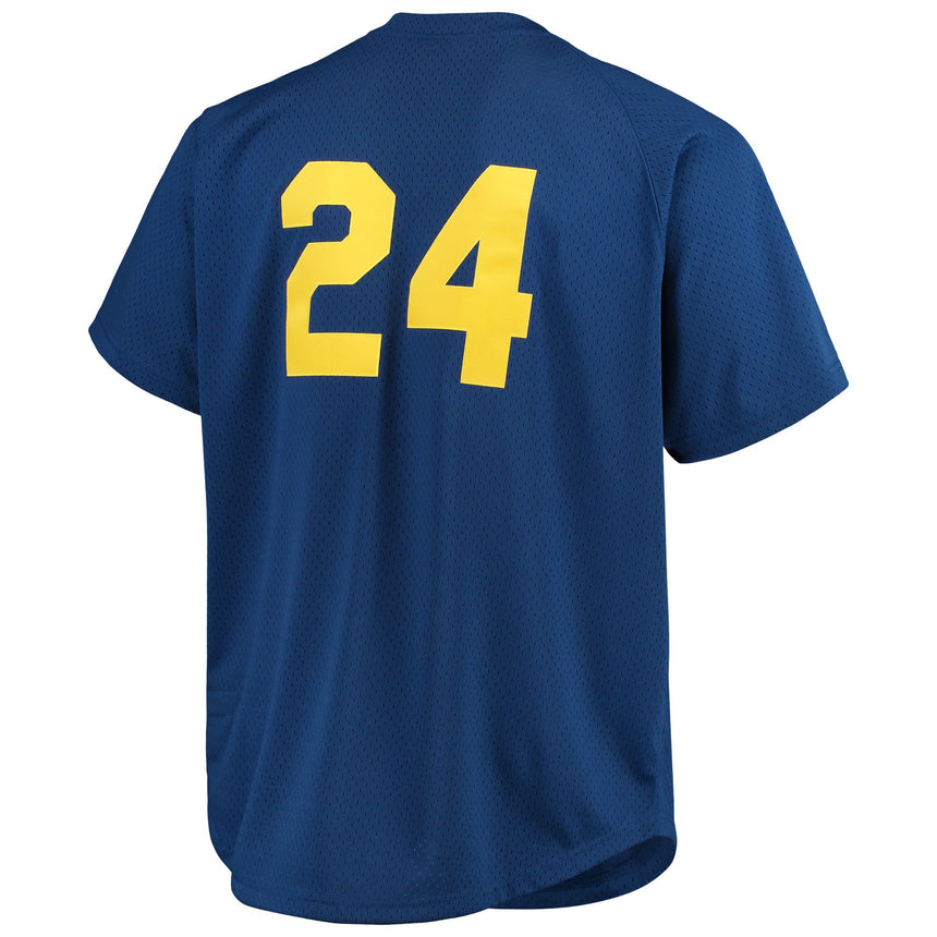 Men's Seattle Mariners Ken Griffey Jr. 1991 Mitchell & Ness Royal Blue Cooperstown Collection Mesh Batting Practice Jersey - PersonalJerseys