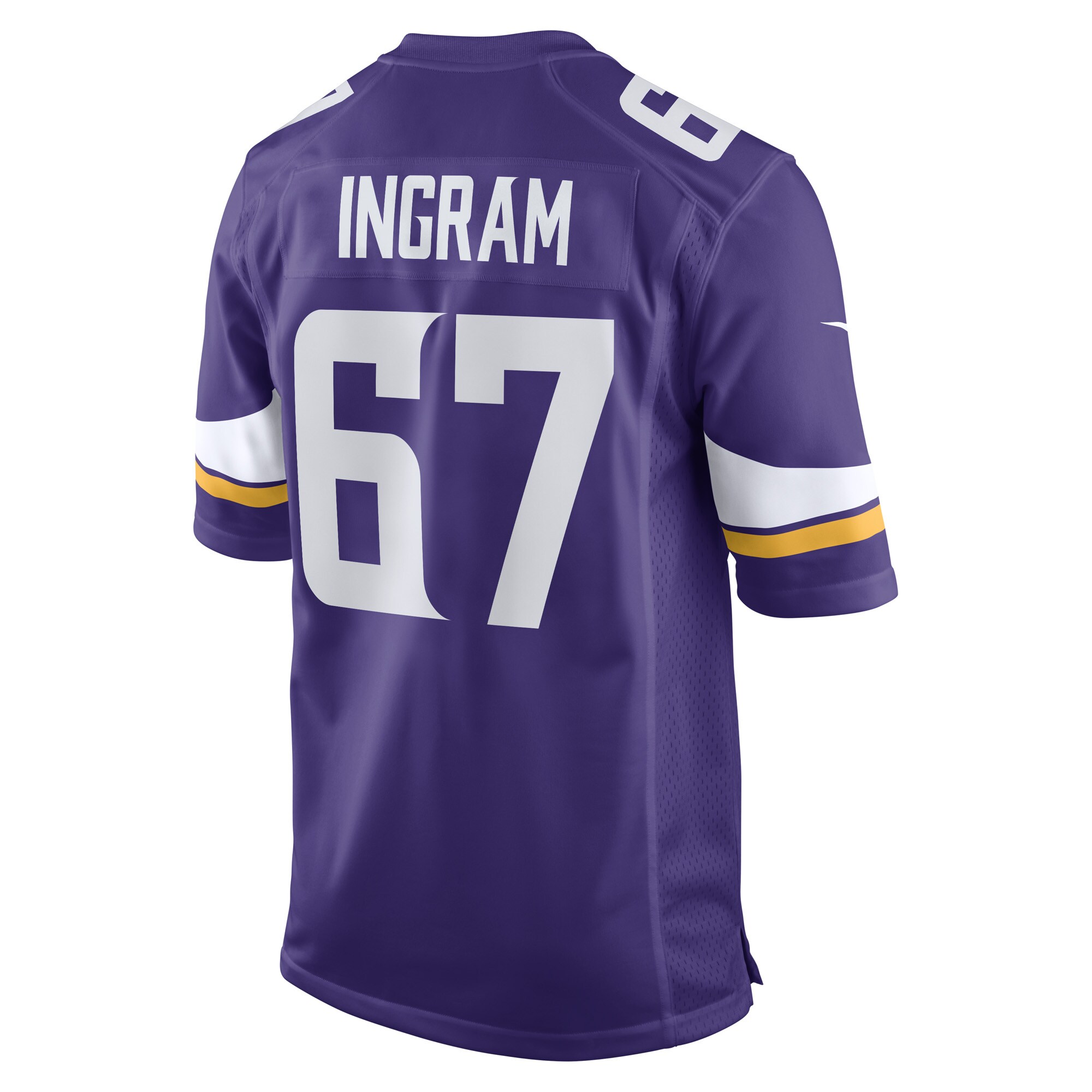 Minnesota Vikings Ed Ingram Purple Game Player Jersey for Youth Women Men - Friend Lounge Store - Shop for All Things Jerseys Sports - PersonalJerseys
