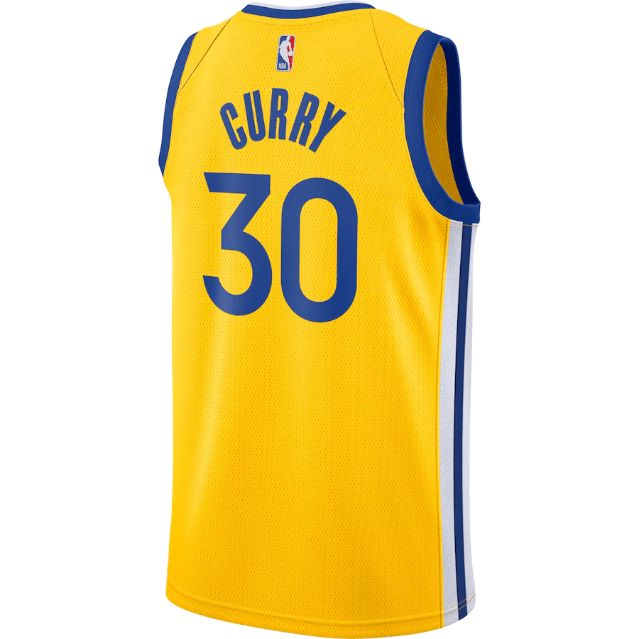 Stephen Curry Golden State Warriors Finished Swingman Jersey Gold - Statement Edition - Friend Lounge Store - Shop for All Things Jerseys Sports - PersonalJerseys