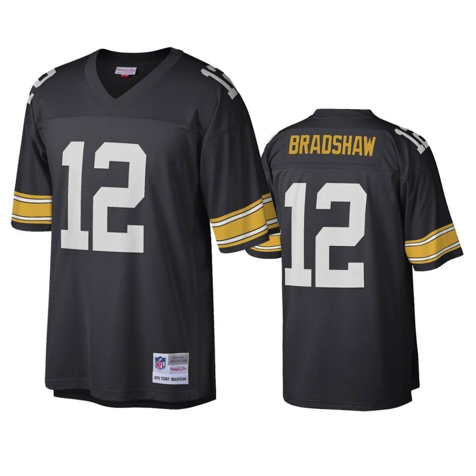 Pittsburgh Steelers Terry Bradshaw Black Legacy Jersey - Friend Lounge Store - Shop for All Things Jerseys Sports - PersonalJerseys