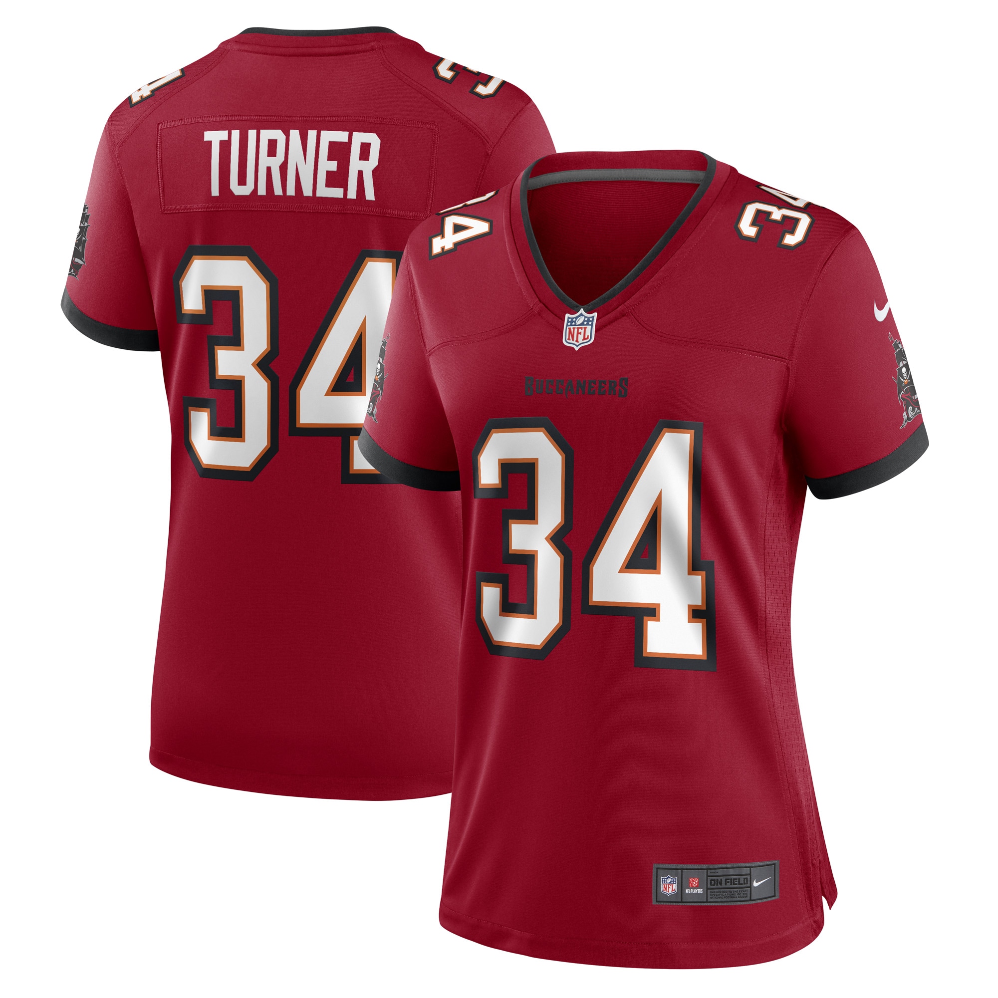 Tampa Bay Buccaneers Nolan Turner Red Game Player Jersey for Youth Women Men - Friend Lounge Store - Shop for All Things Jerseys Sports - PersonalJerseys