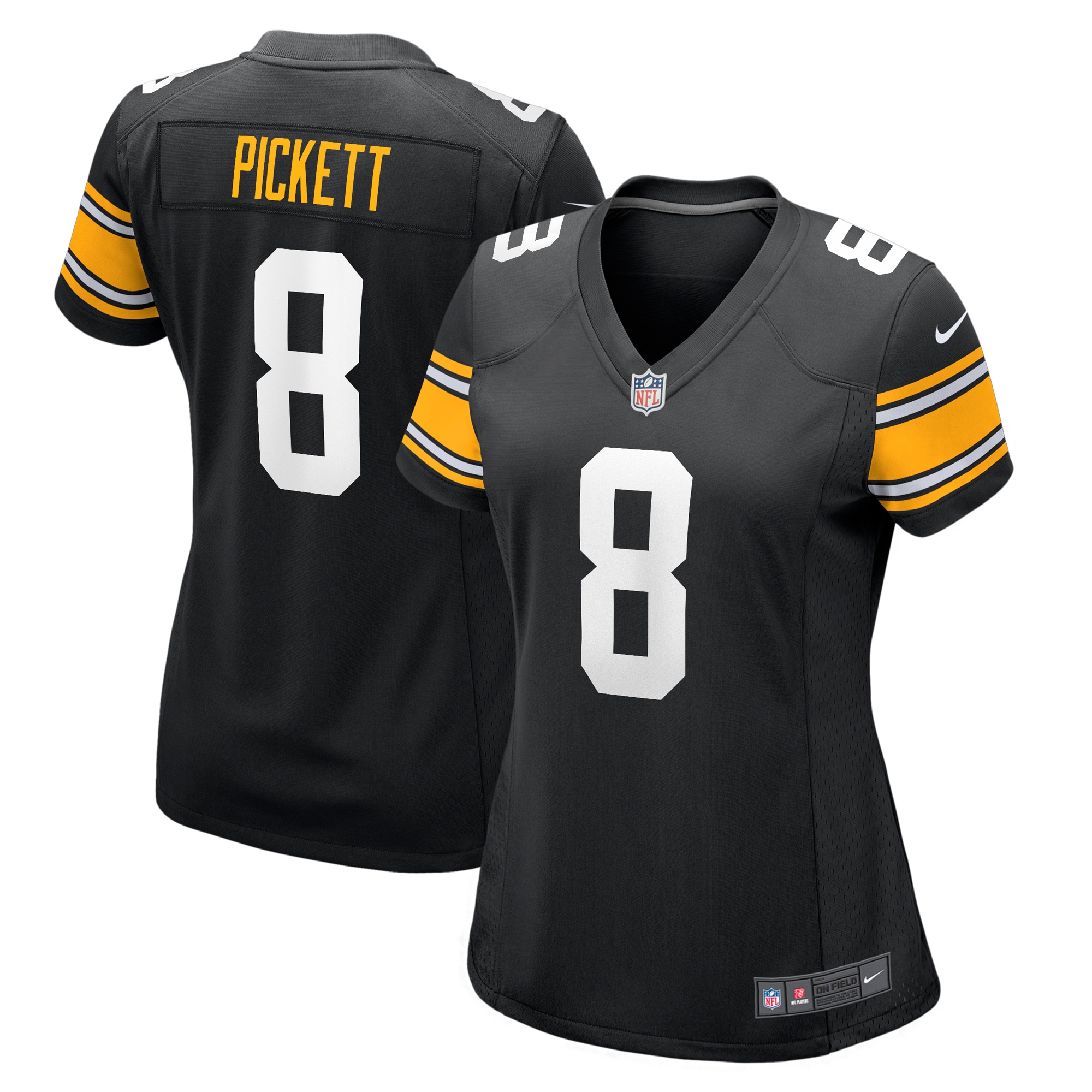 Kenny Pickett Pittsburgh Steelers Nike Women's Alternate Game Jersey - Black - PersonalJerseys
