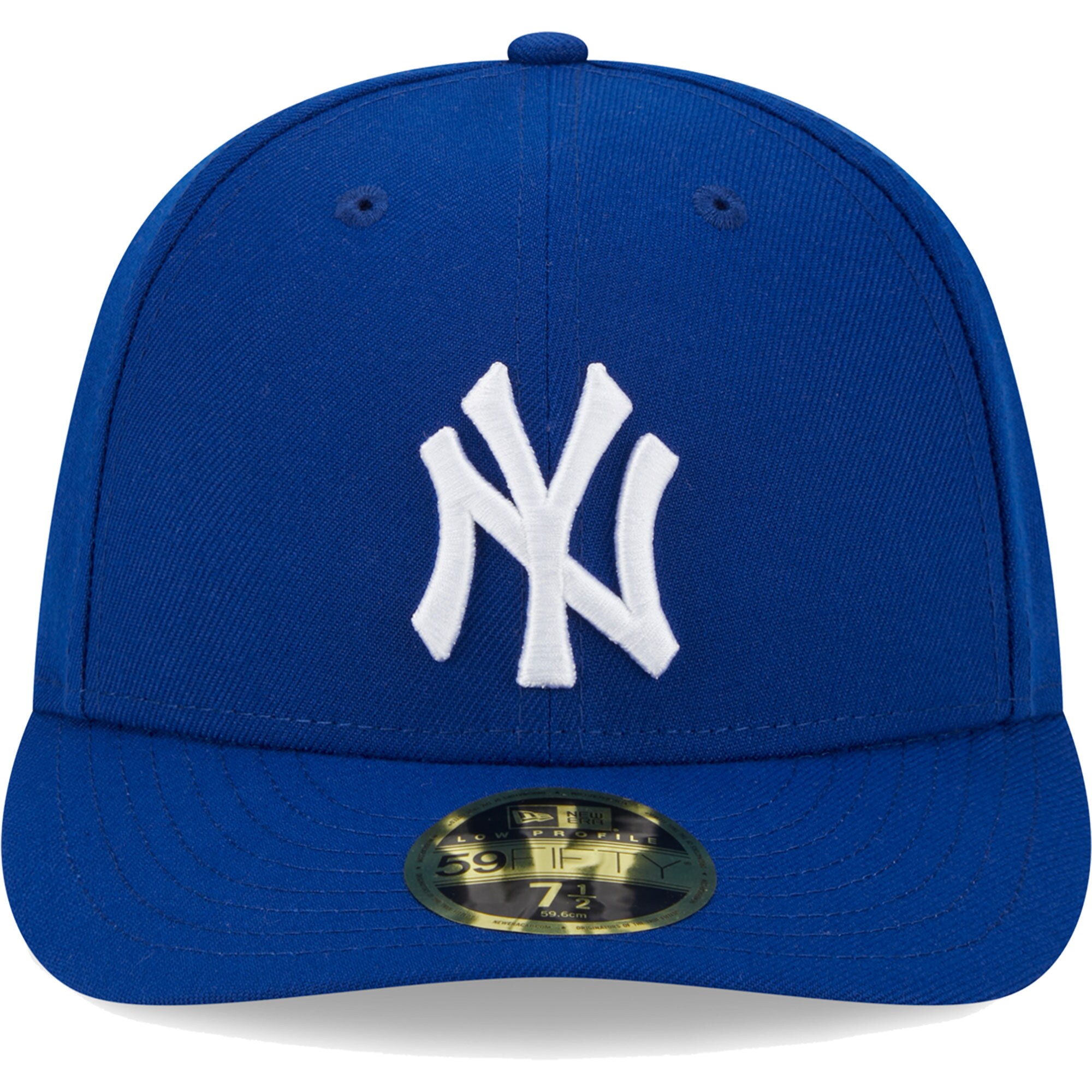 New York Yankees New Era White Logo Low Profile 59FIFTY Fitted Hat - Royal - PersonalJerseys