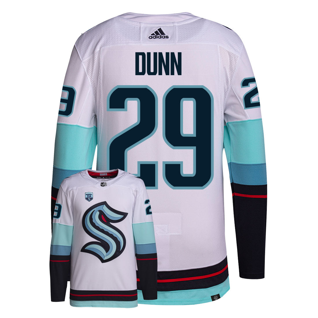 Vince Dunn Seattle Kraken Adidas Primegreen Authentic NHL Hockey Jersey - PersonalJerseys