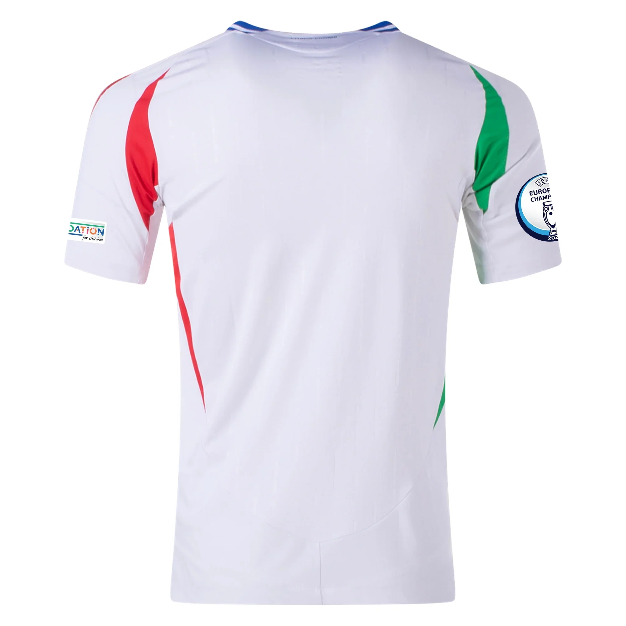 adidas Italy Authentic Away Jersey w/ Euro 2024 Patches 24/25 (White) - PersonalJerseys