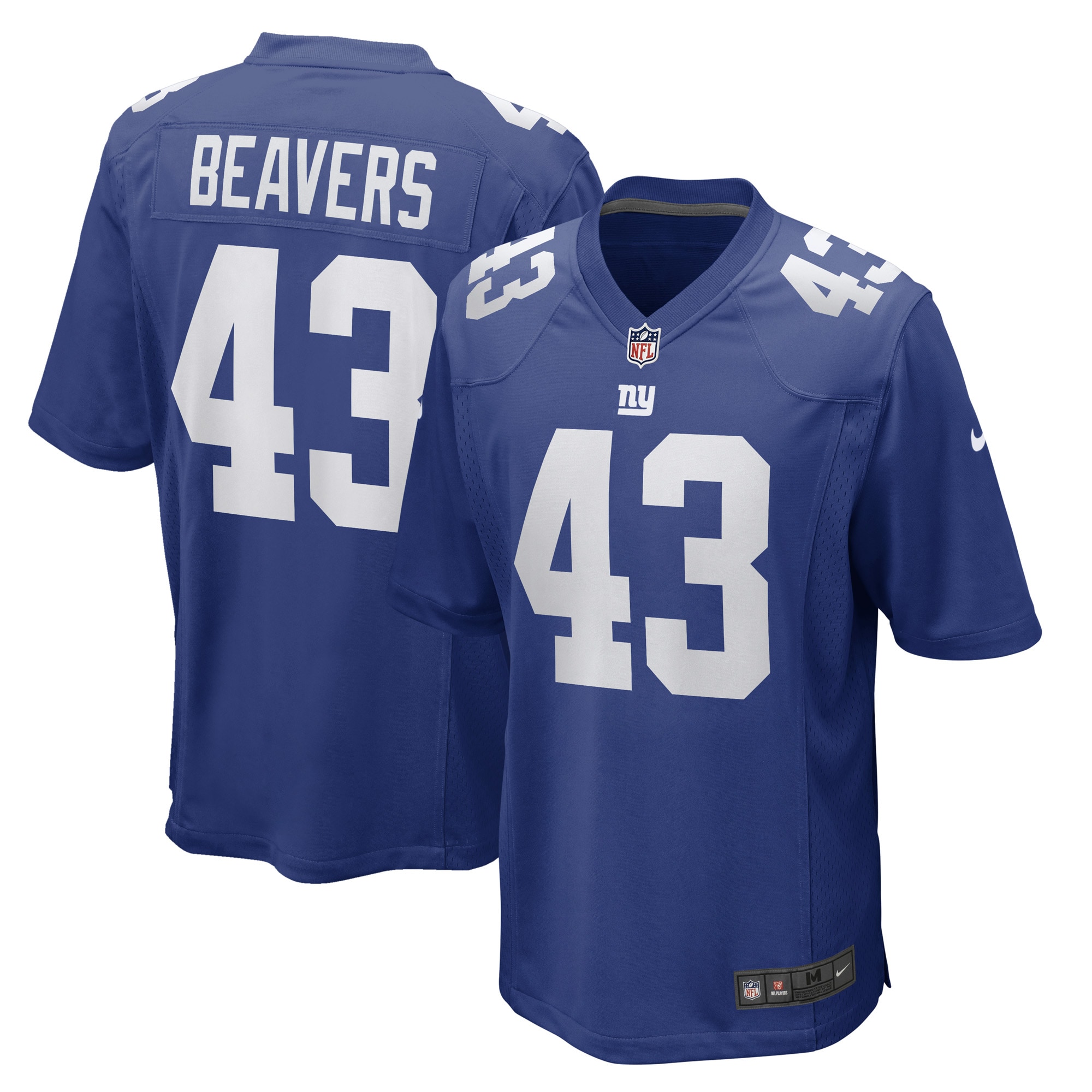 New York Giants Darrian Beavers Royal Game Player Jersey for Youth Women Men - Friend Lounge Store - Shop for All Things Jerseys Sports - PersonalJerseys