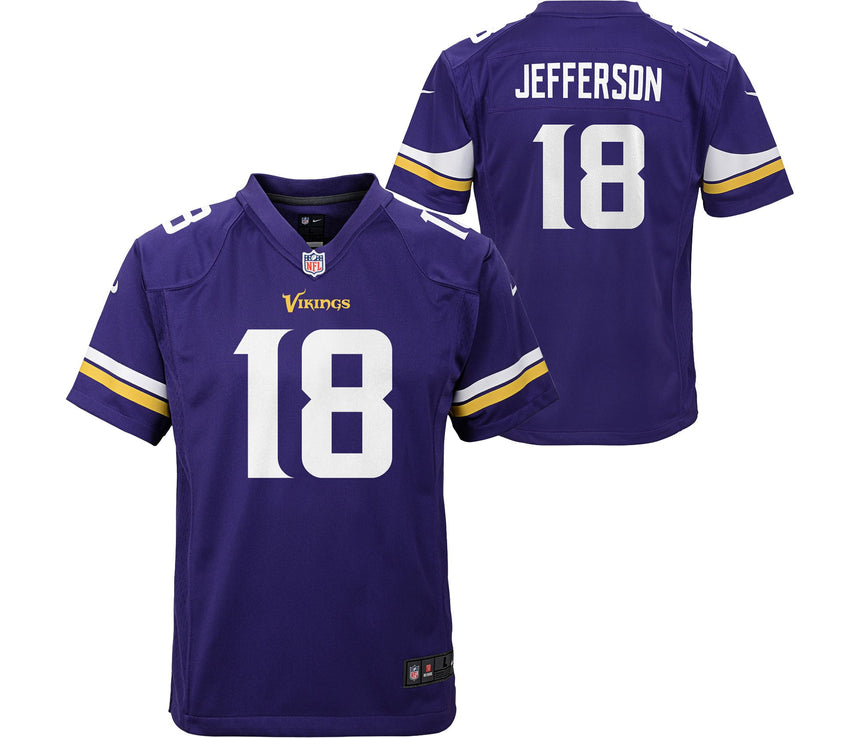 Youth Justin Jefferson Minnesota Vikings Purple Game Jersey - PersonalJerseys