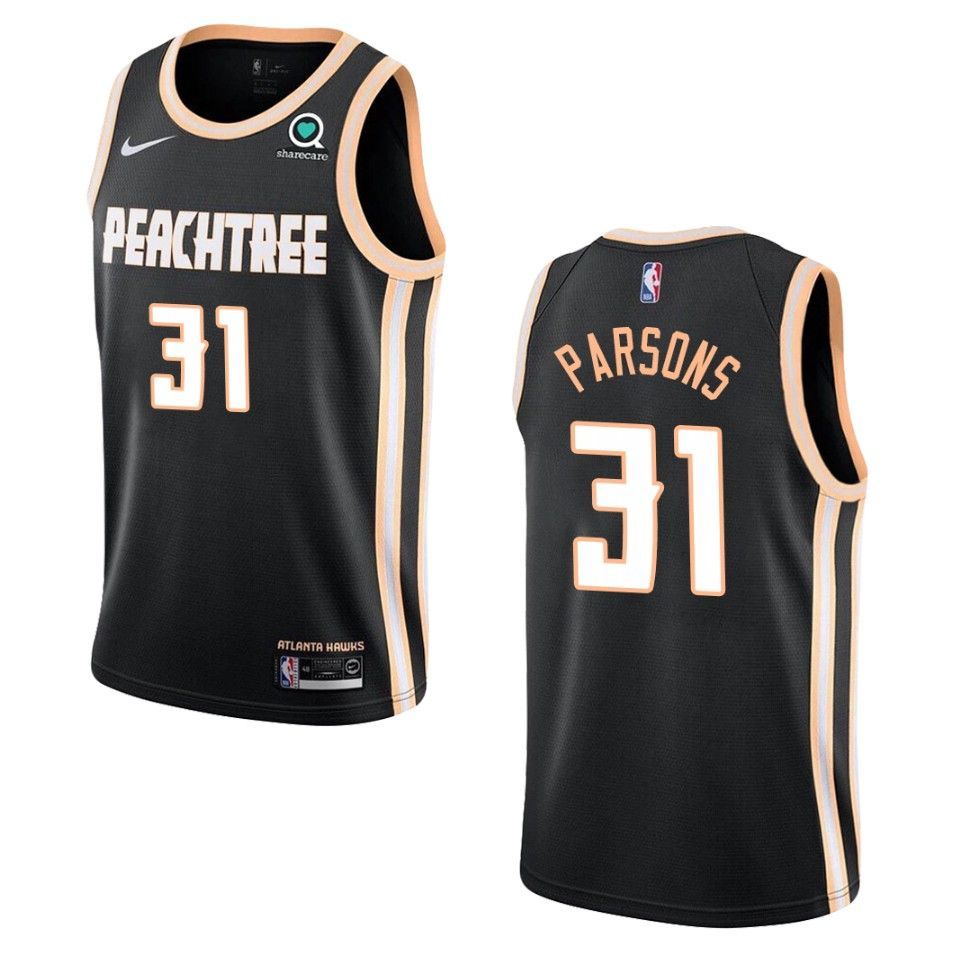 Men's 2019-20 Atlanta Hawks #31 Chandler Parsons City Swingman Jersey - Black - Friend Lounge Store - Shop for All Things Jerseys Sports - PersonalJerseys