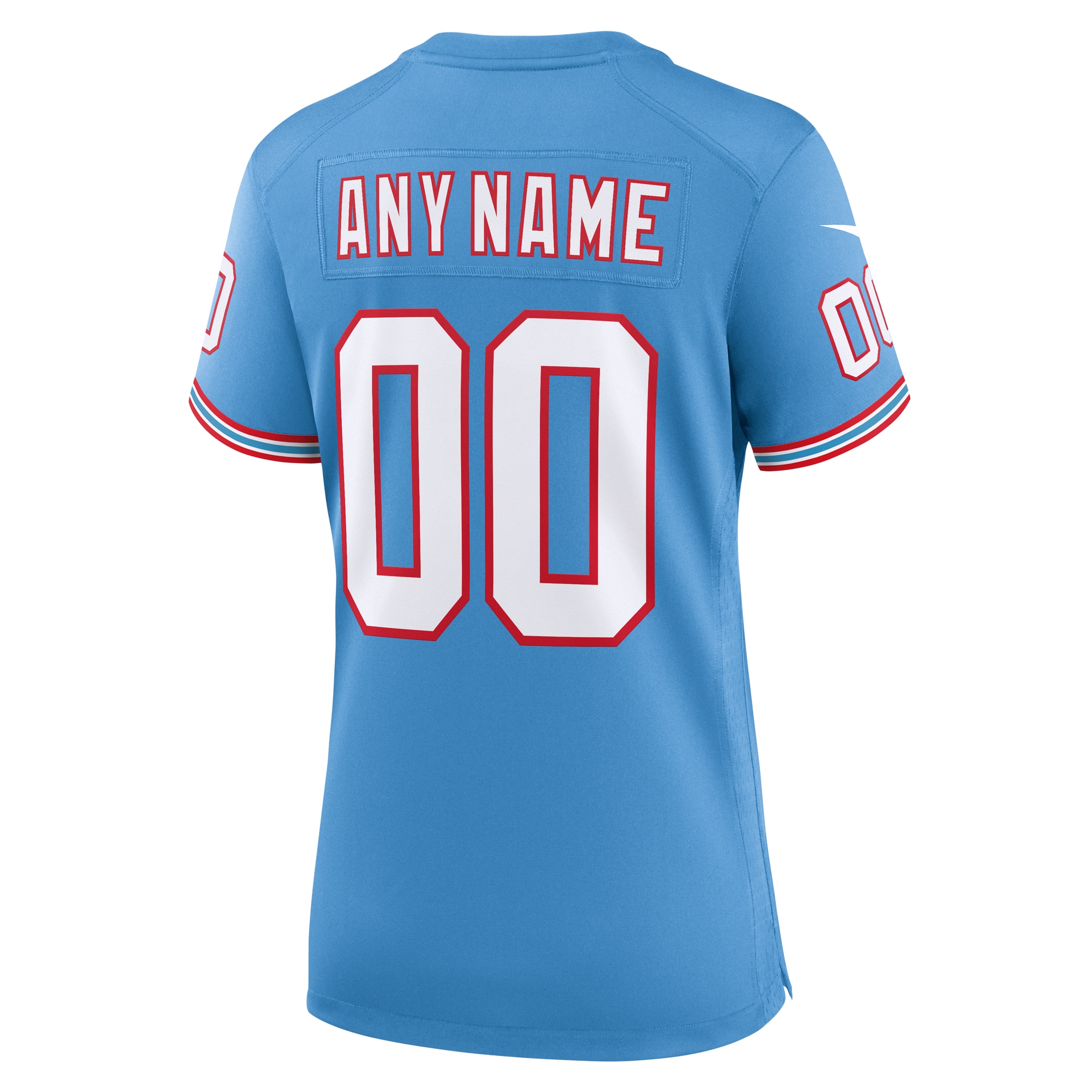 Tennessee Titans Nike Women's Oilers Throwback Custom Game Jersey - Light Blue - PersonalJerseys