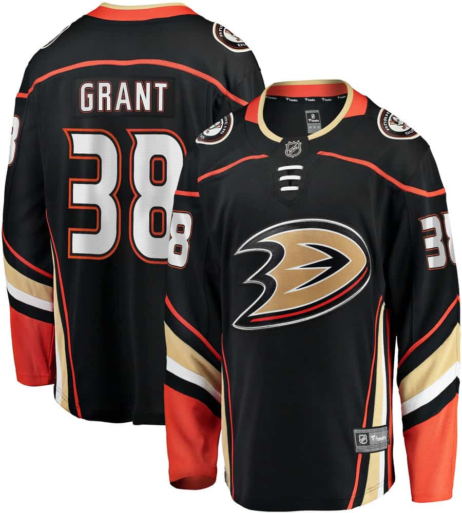 Derek Grant Anaheim Ducks Home Breakaway Player Jersey - Black - Friend Lounge Store - Shop for All Things Jerseys Sports - PersonalJerseys