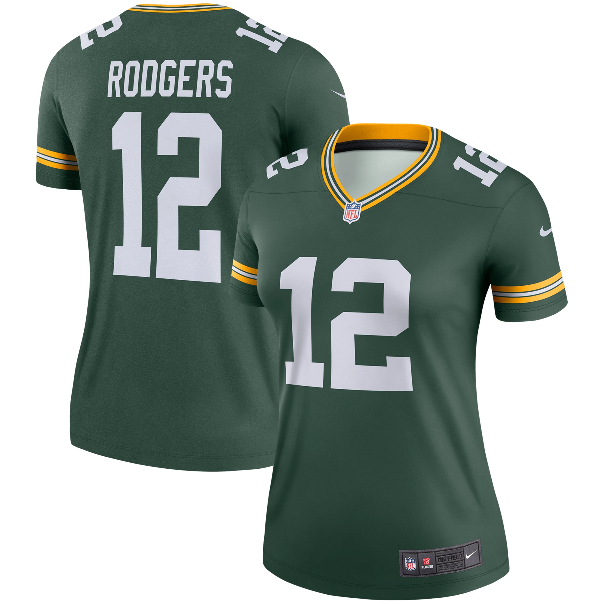 Aaron Rodgers Green Bay Packers Nike Women's Legend Jersey - Green - PersonalJerseys